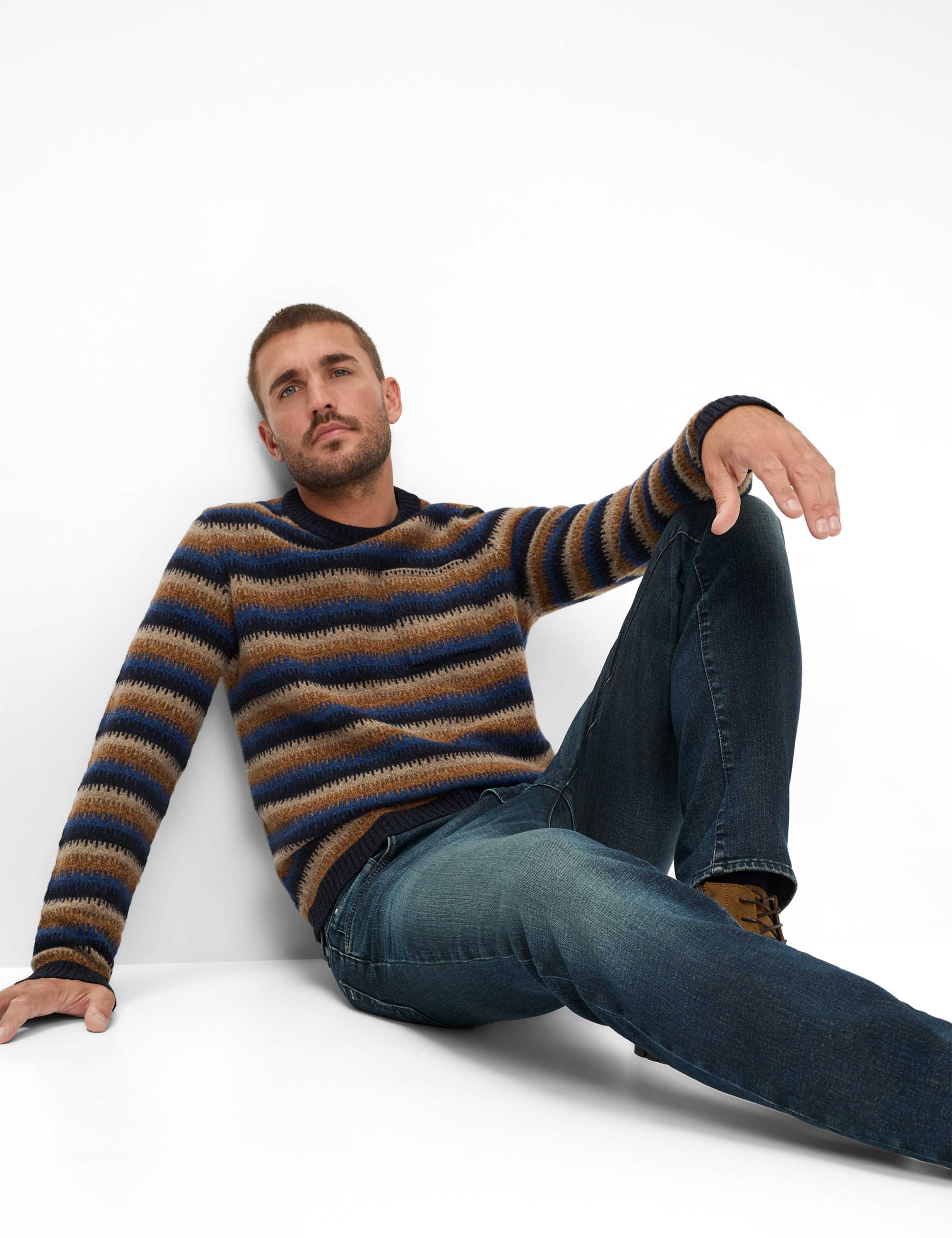 Homme Style CHUCK Denim Bleu Foncé Modern Fit Détail 1