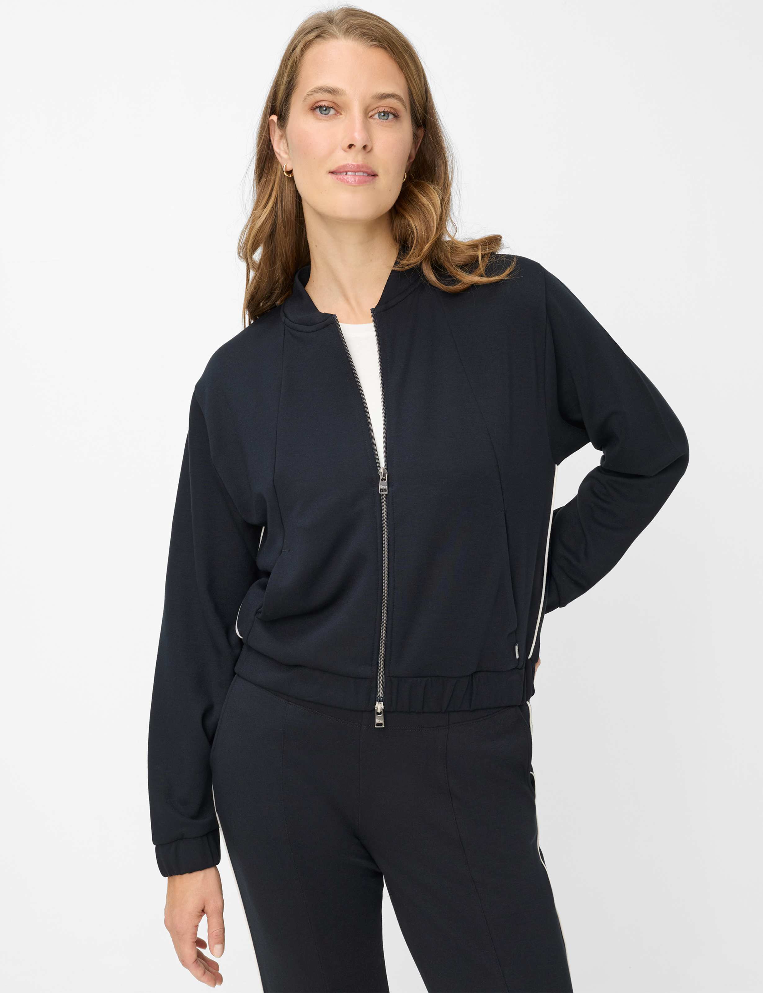 Thumbnail - Brax Damen Sweatjacke Style BECKY L navy, dunkelblau, Gr. 40