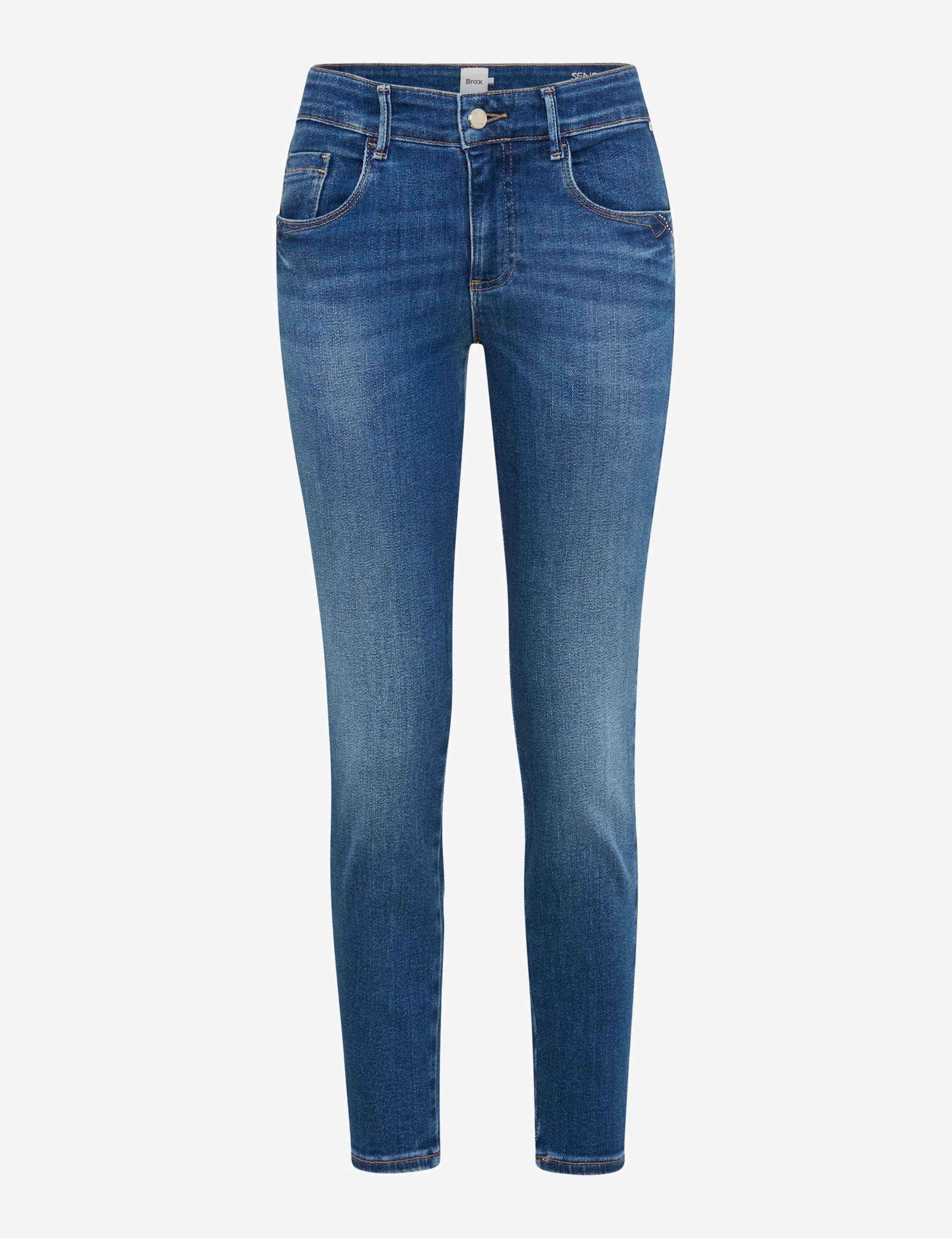Femme Style ANA S Denim Bleu Skinny Fit Détourage avant