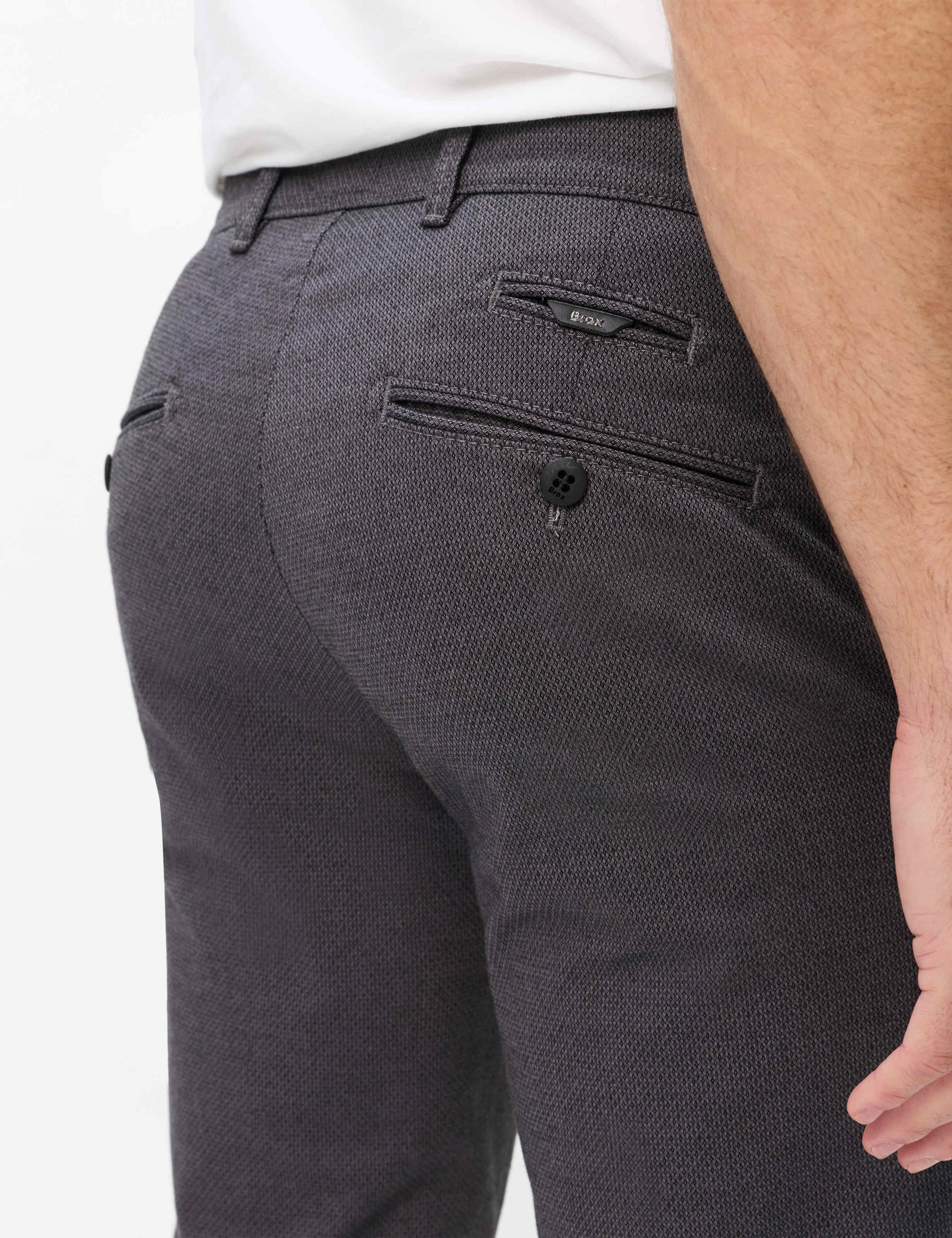 Men Style FABIO Dark Gray Modern Fit Detail 2