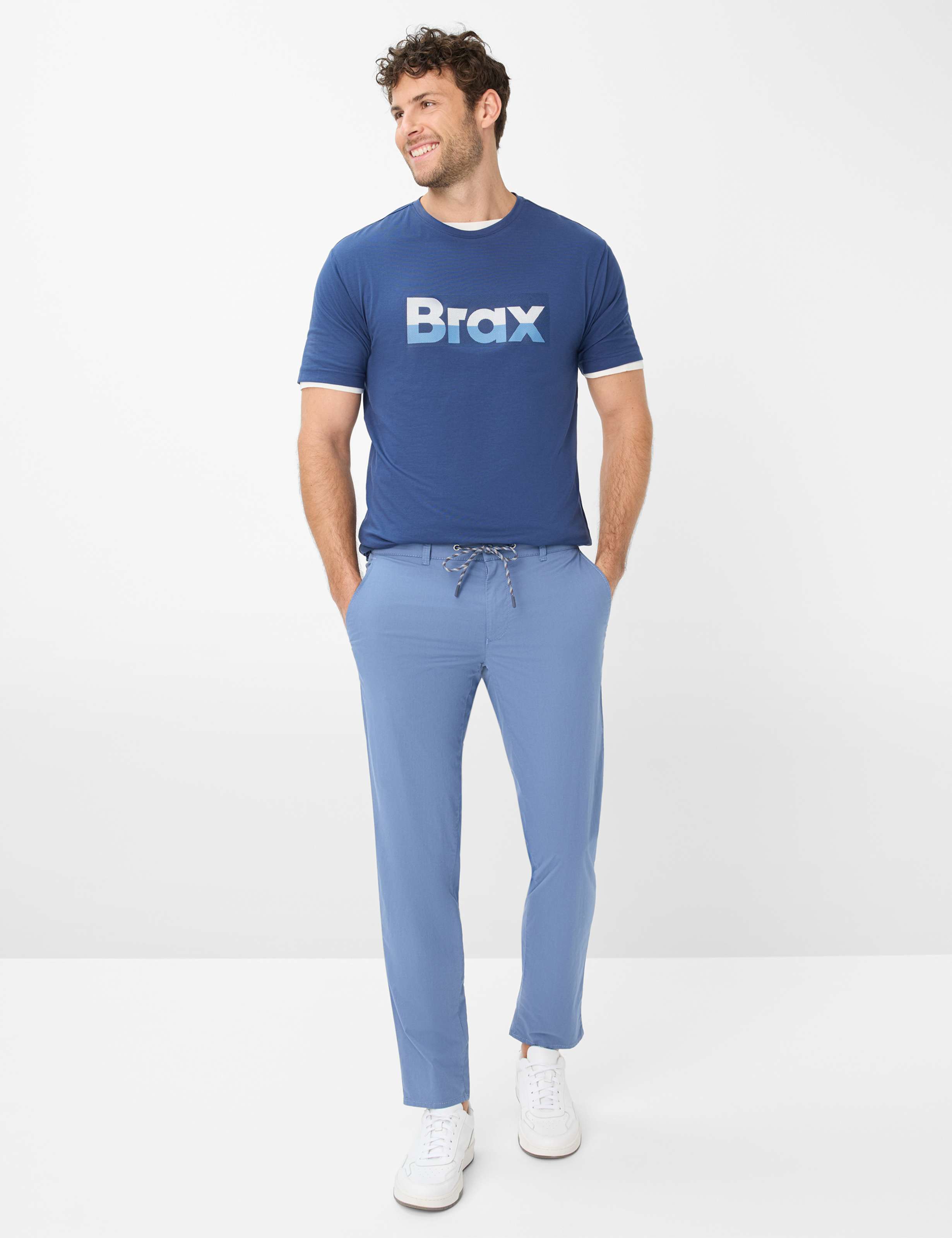 Men Style FABIO Blue Modern Fit Model Outfit