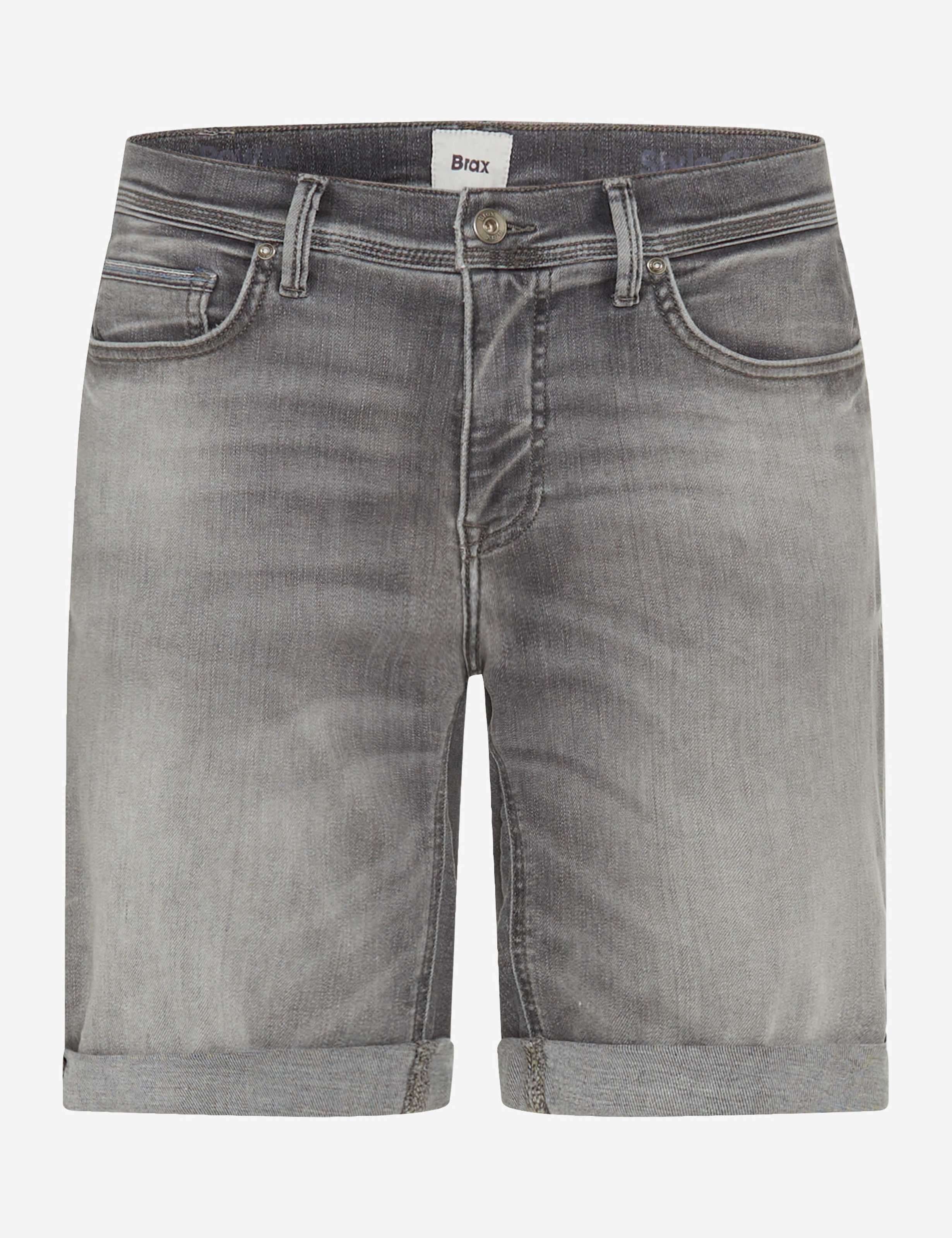 Herre Style CHRIS Denim Grå Slim Fit Udskæring foran