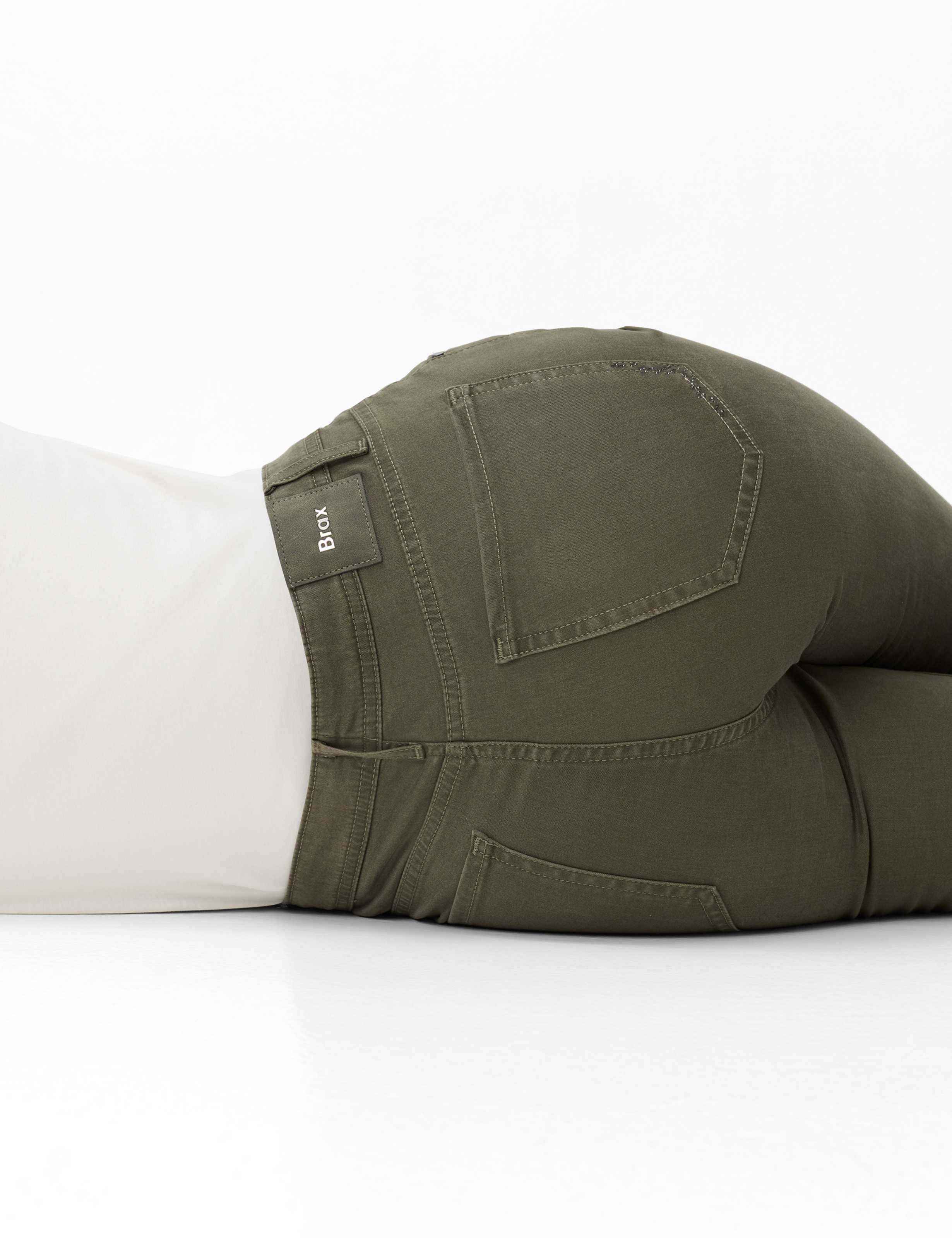 Dame Style MARY Grøn - Khaki Regular Fit Detalje 1