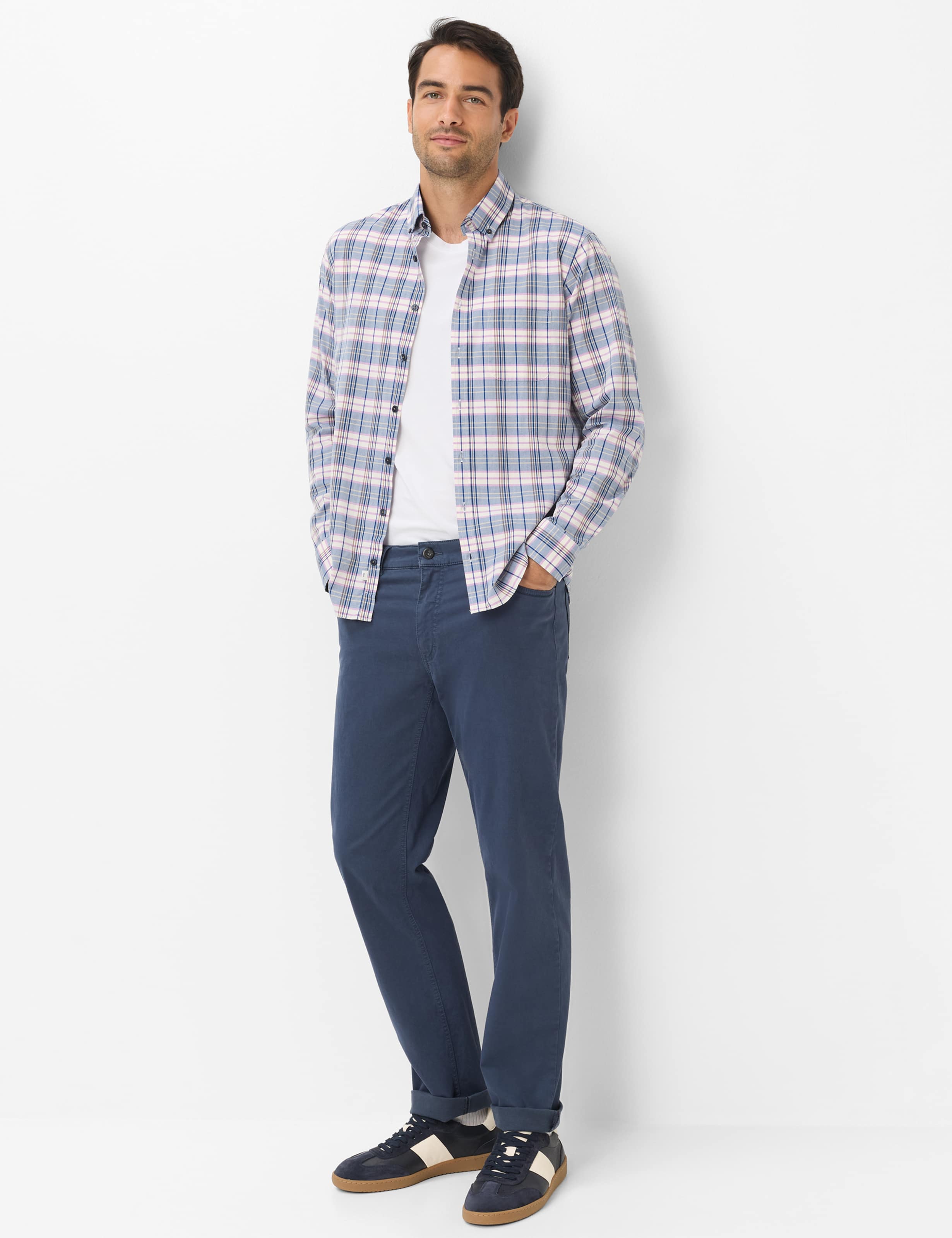 Homme Style COOPER Bleu Foncé Regular Fit Tenue du mannequin