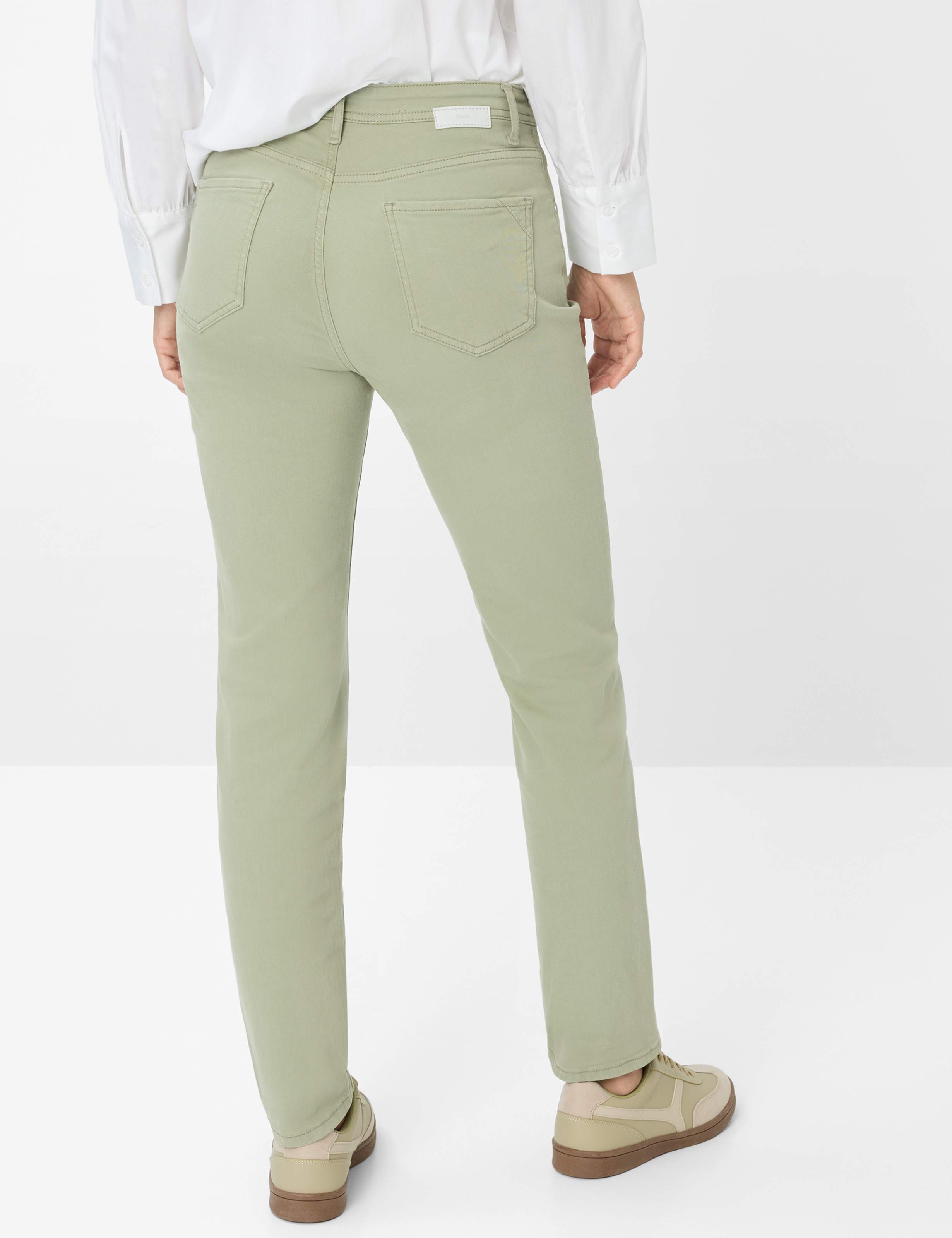 Women Style MARY Denim Light Green Regular Fit Model back