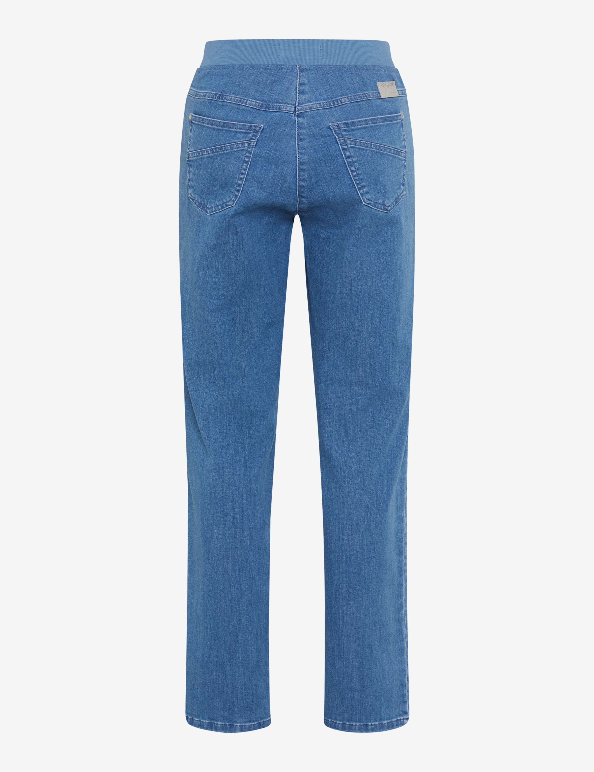 Dame Style CARINA Denim Blå Comfort Plus Fit Udskæring bagpå