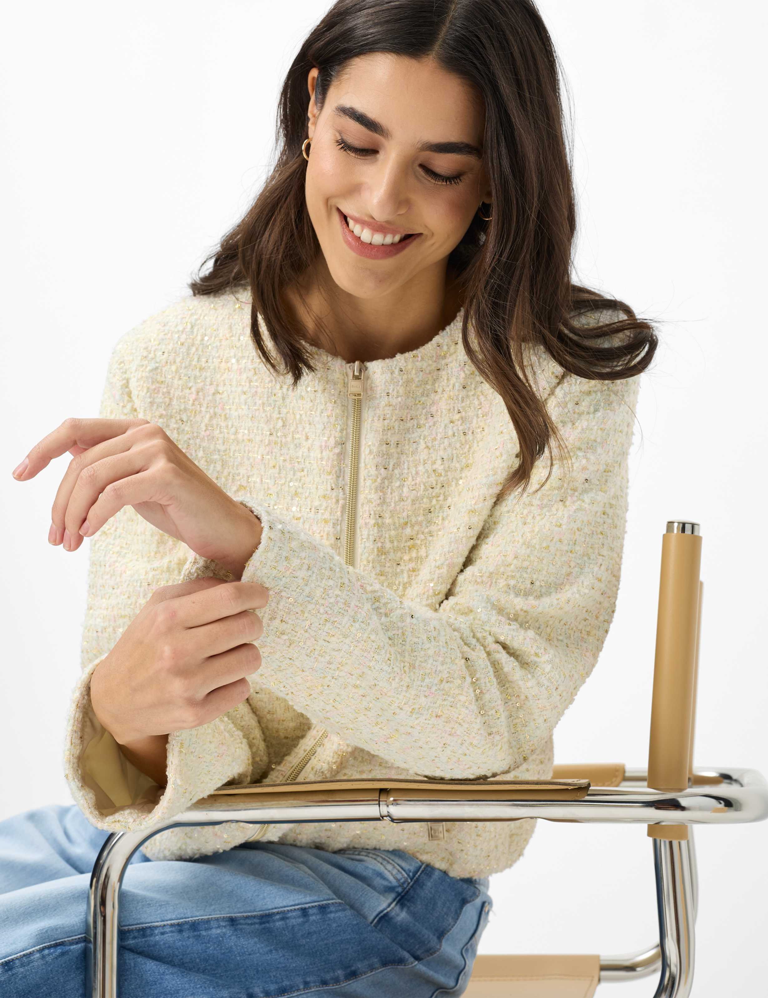 Femme Style LYON Blanc Crème  Détail 1