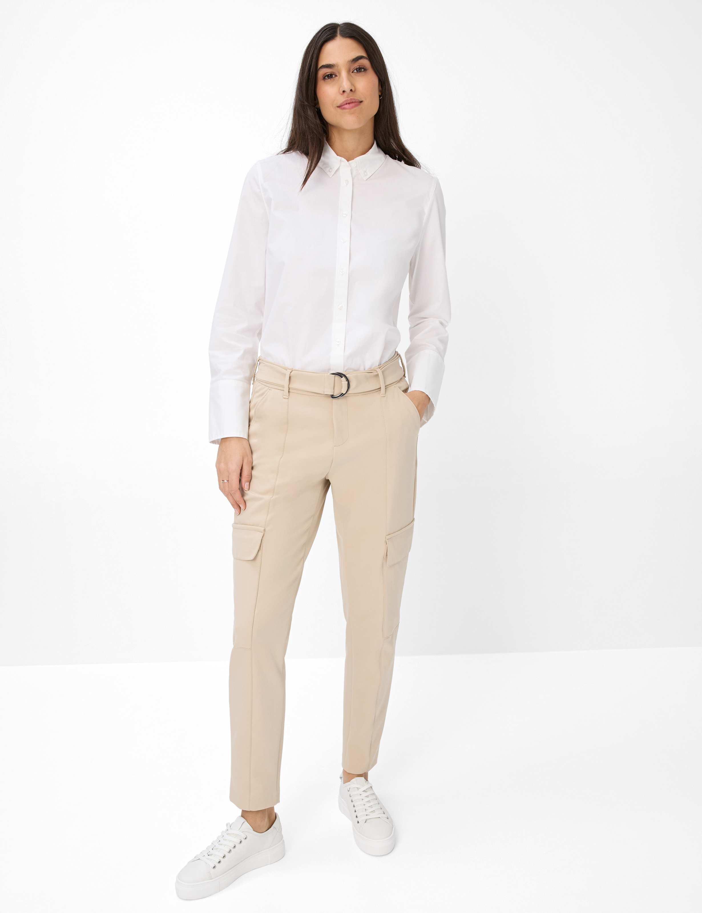 Damen Style MORRIS Beige Relaxed Fit Model Outfit