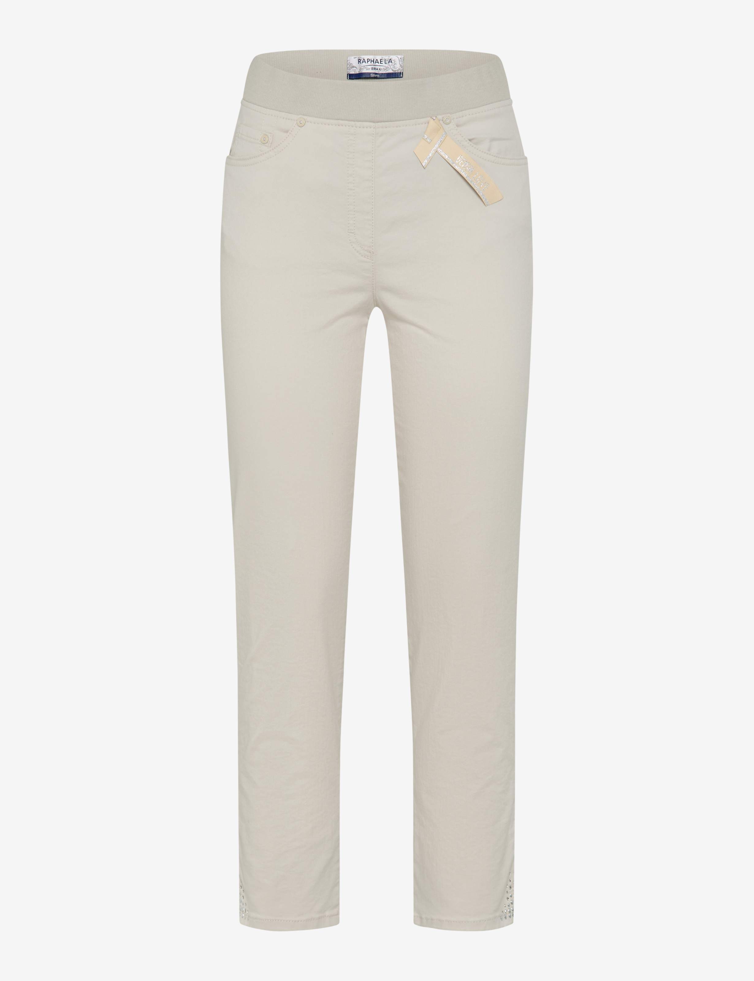 Femme Style PAMINA 6/8 Beige Clair Slim Fit Détourage avant