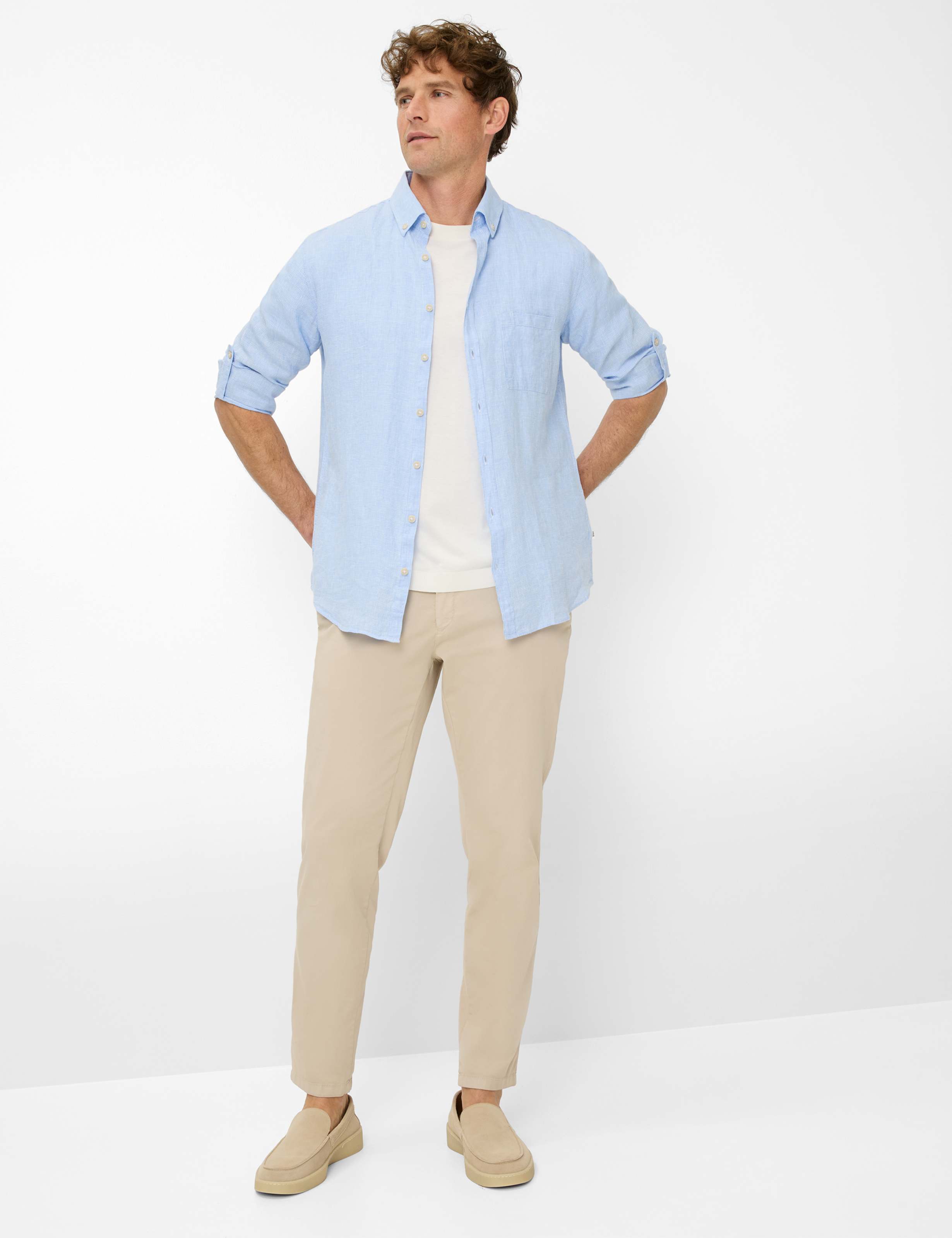 Herren Style DIRK Hellblau  Model Outfit