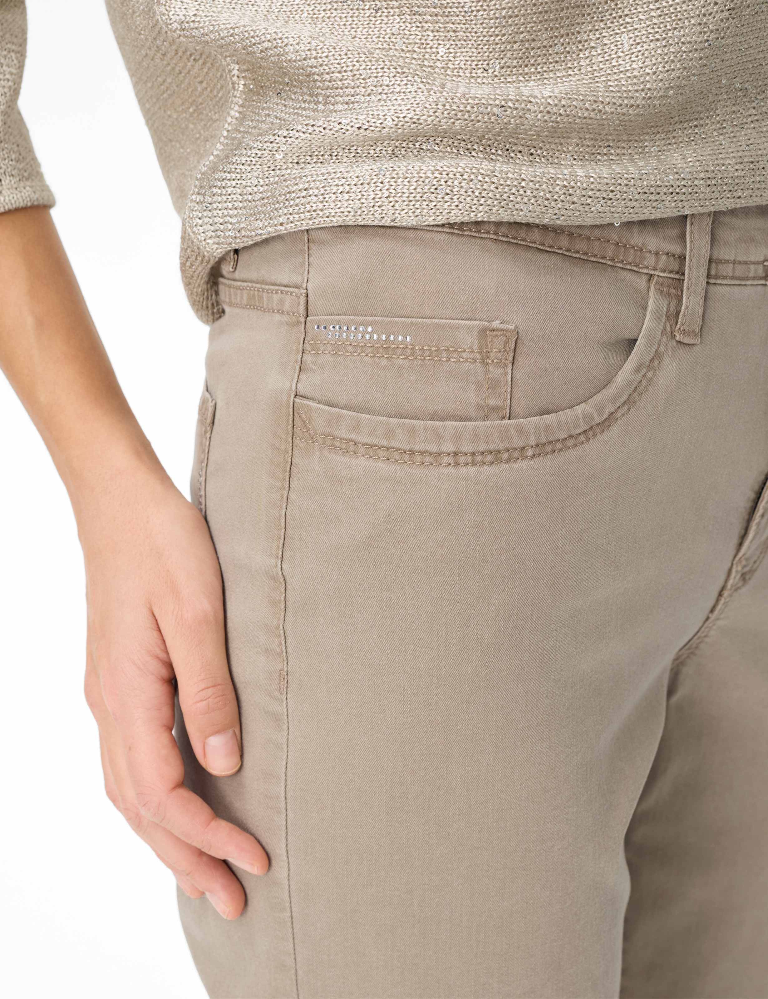 Damen Style CAROLA S Denim Dunkelbraun Feminine Fit Detail 2