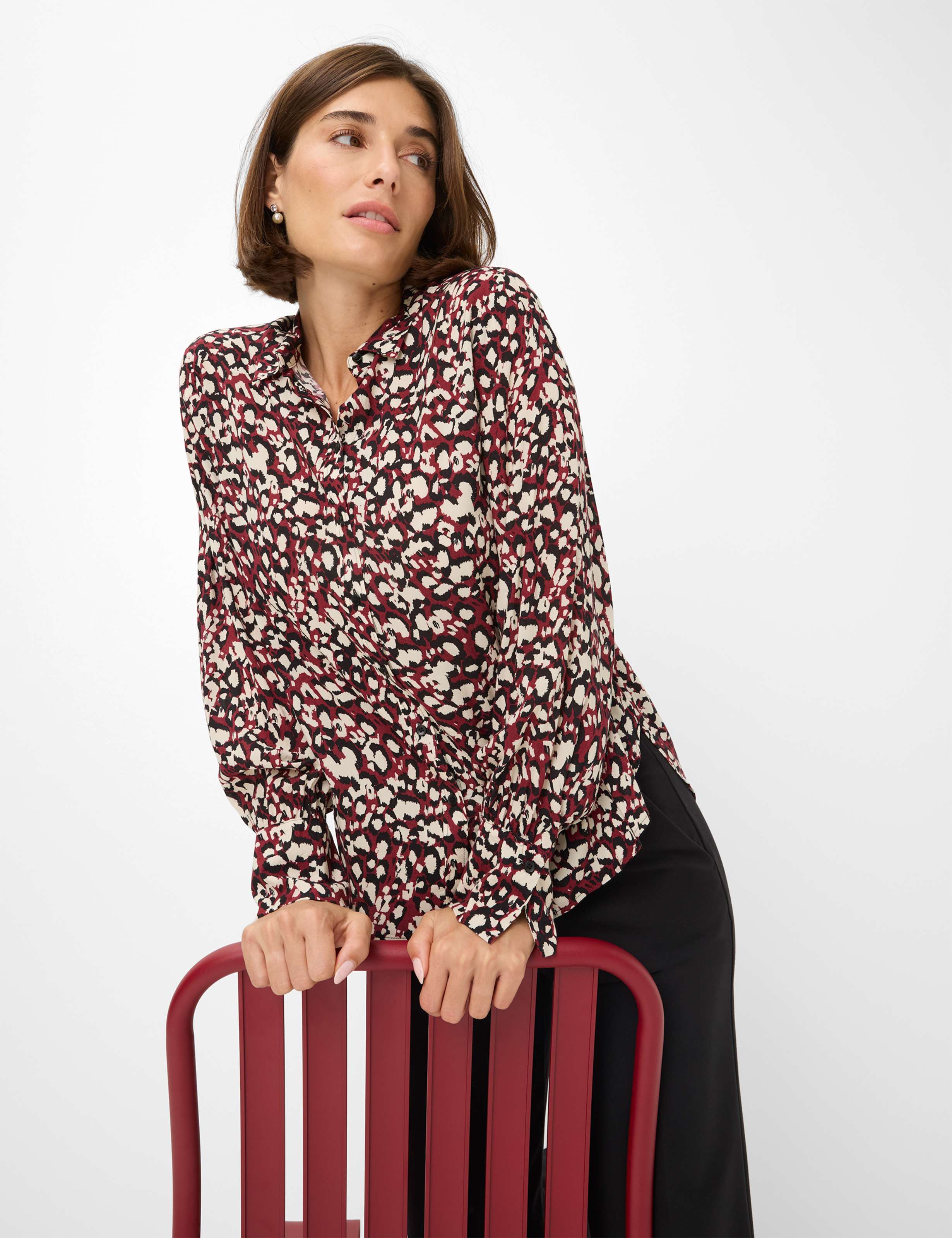 Damen Style VIC Dunkelrot  Detail 1