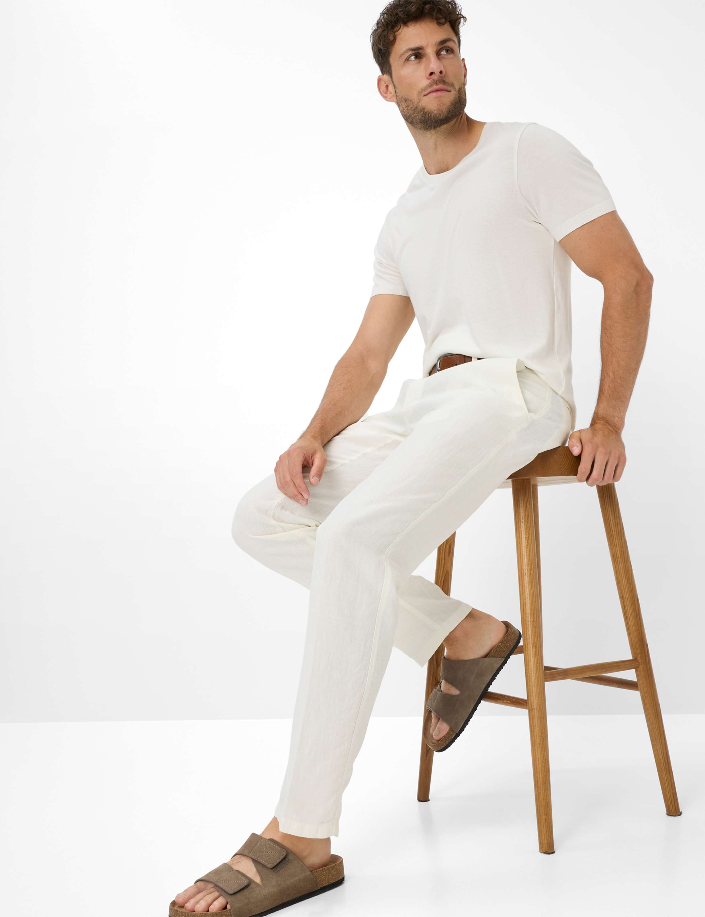 Herren Style EVANS Weiß Regular Fit Detail 1