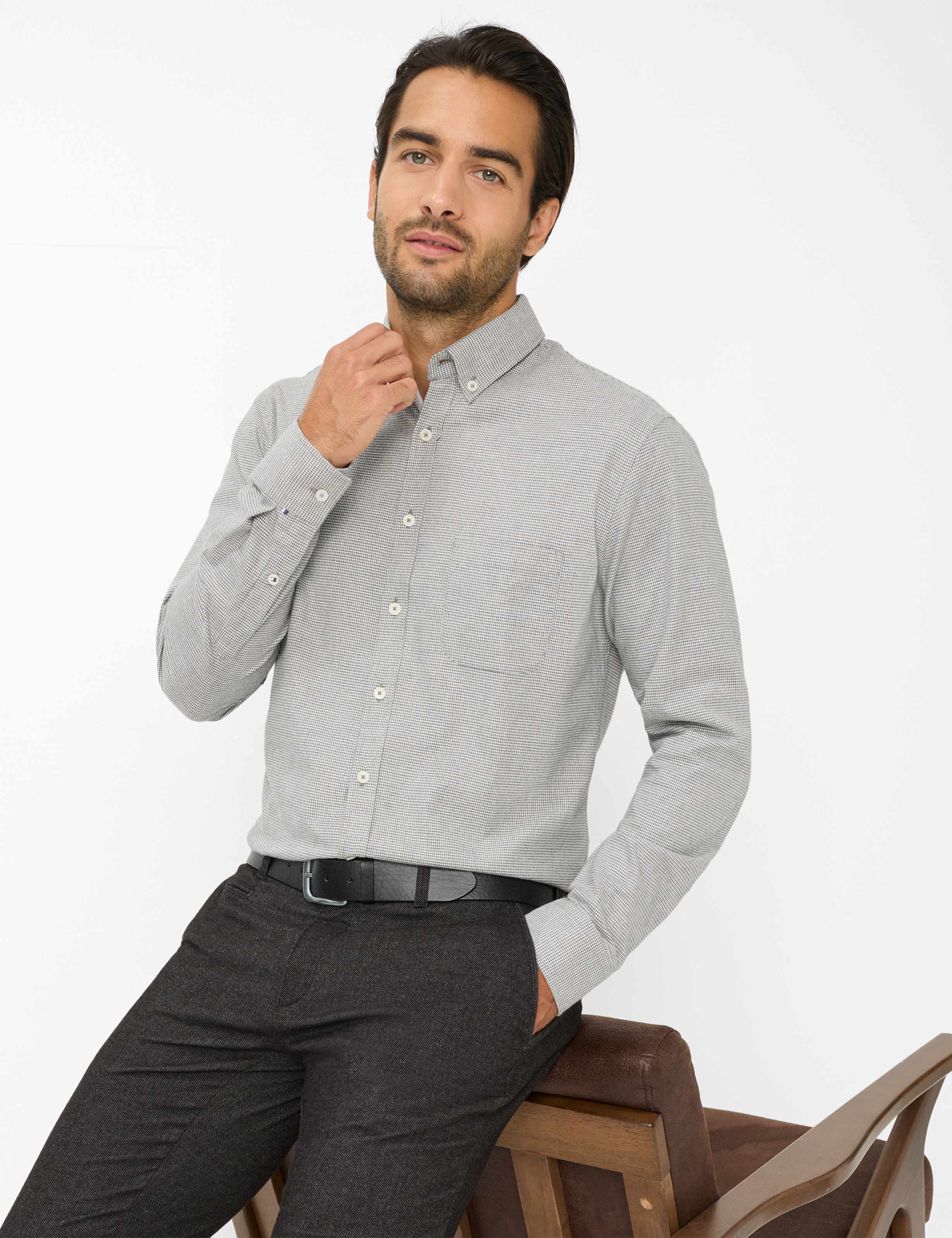 Herre Style DANIEL Lysgrå  Detalje 1