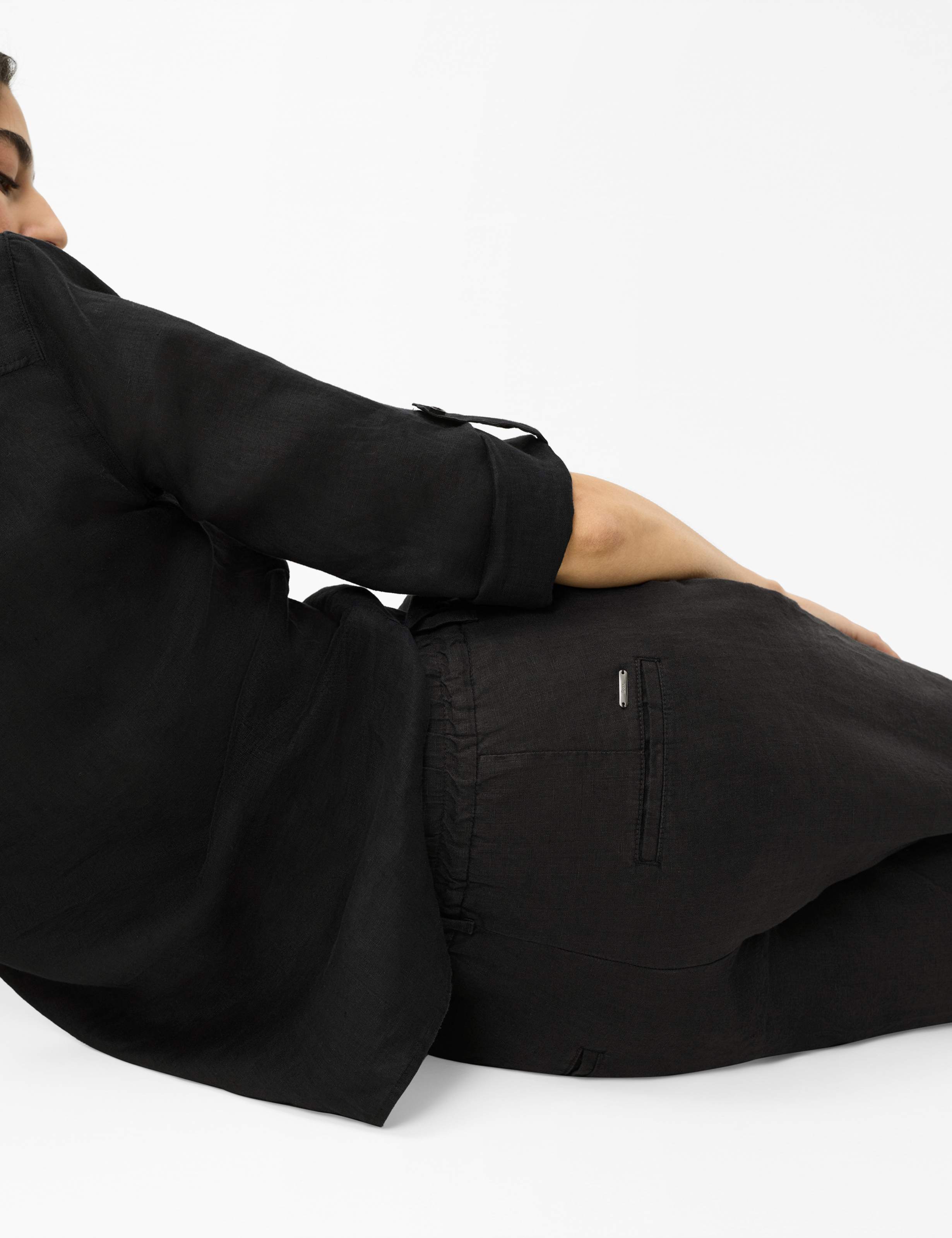 Women Style MAINE Black Wide Leg Detail 1