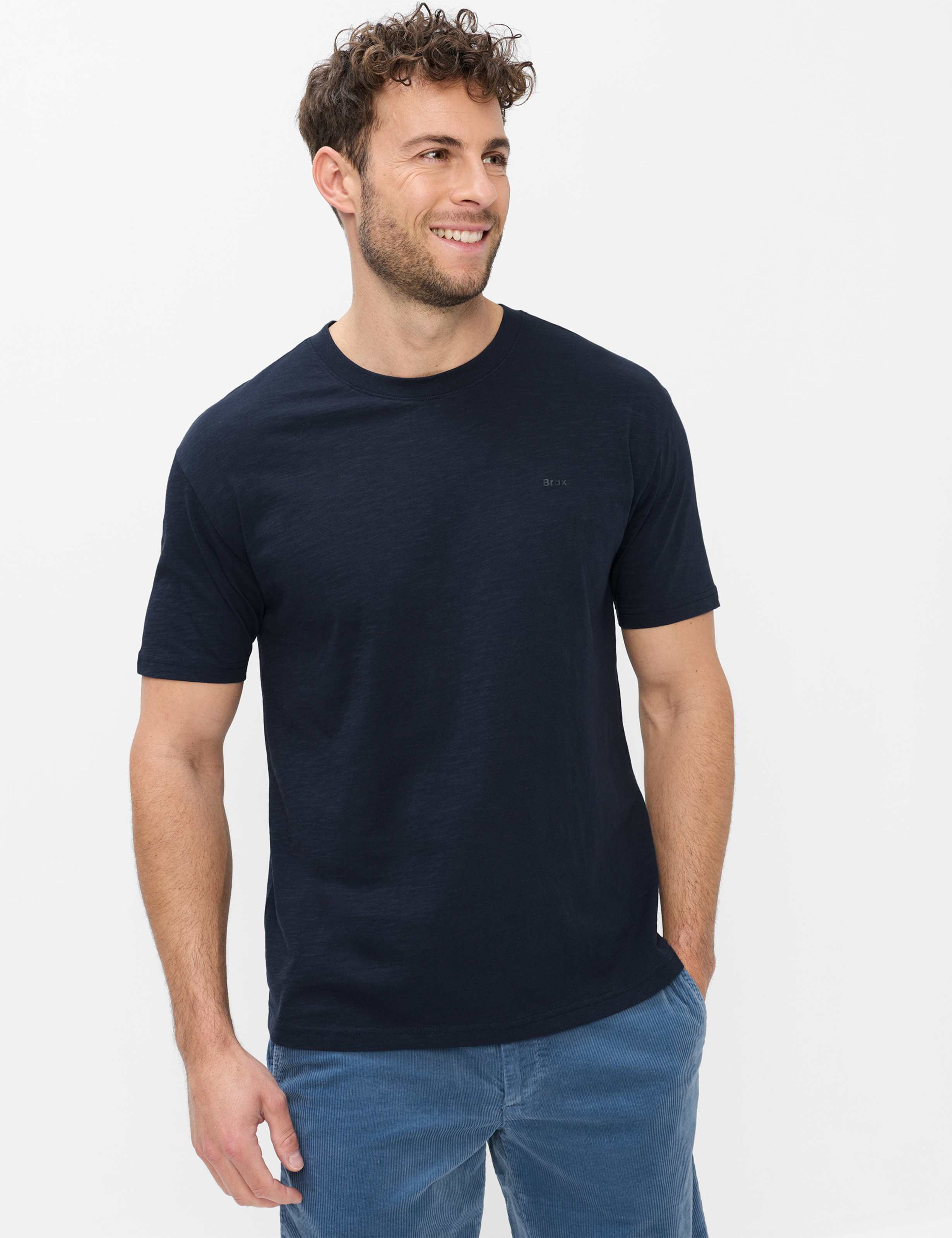 Herren Style TROY Dunkelblau  Model Front