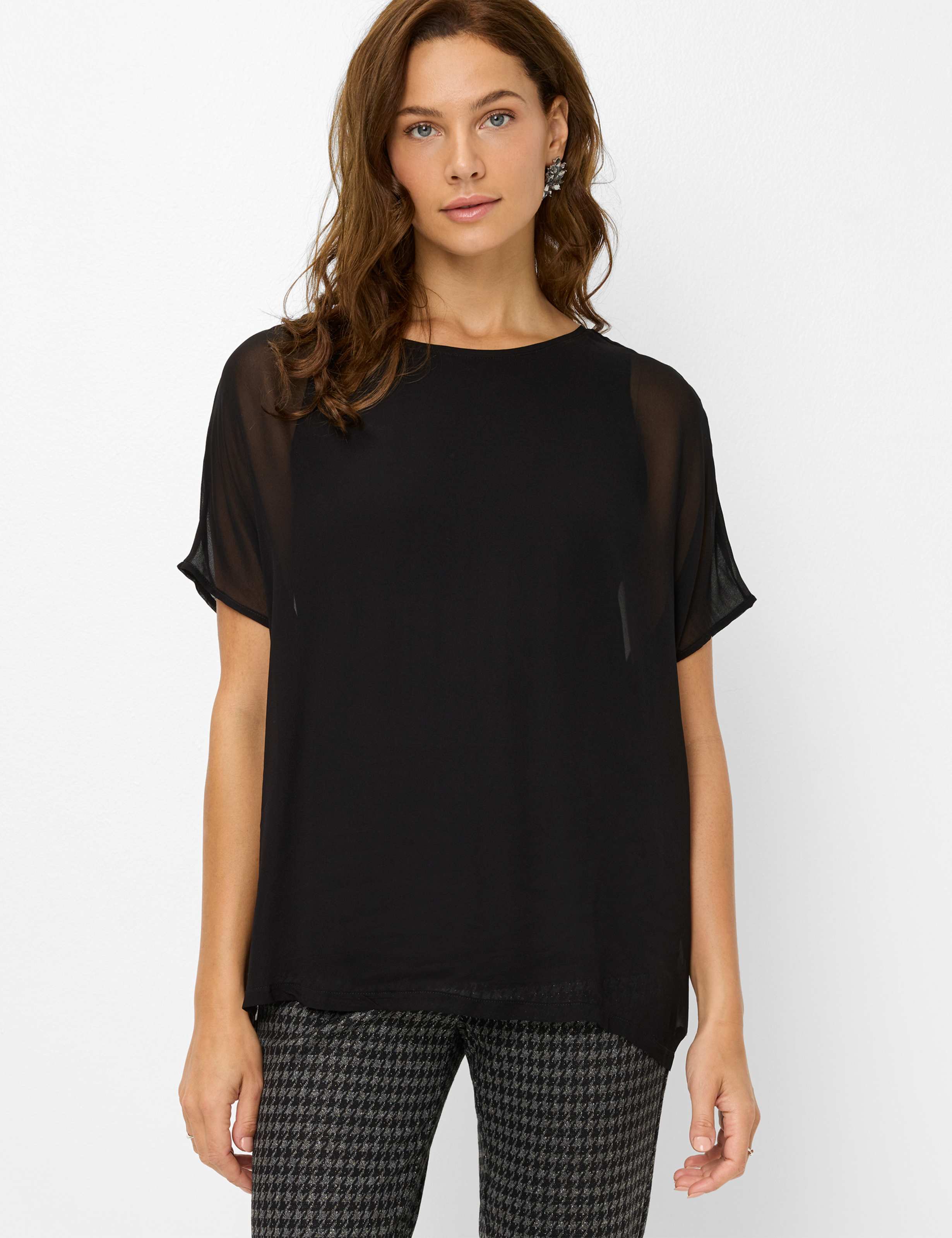 Thumbnail - Brax Damen Shirt Style CLAIRE S black, schwarz, Gr. 42