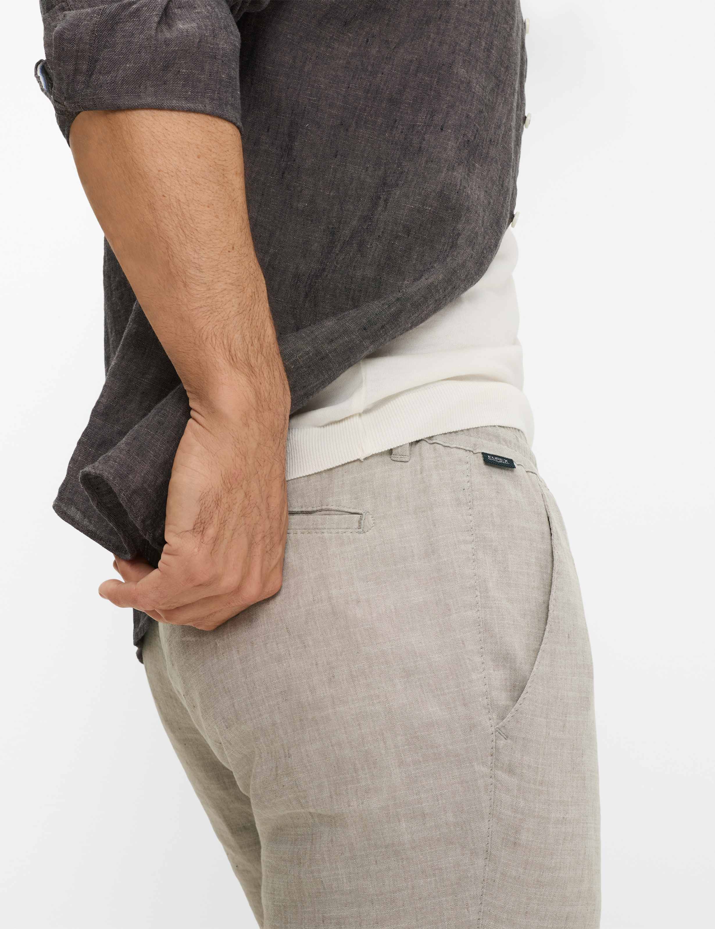 Herren Style TILL Hellbeige Regular Fit Detail 2
