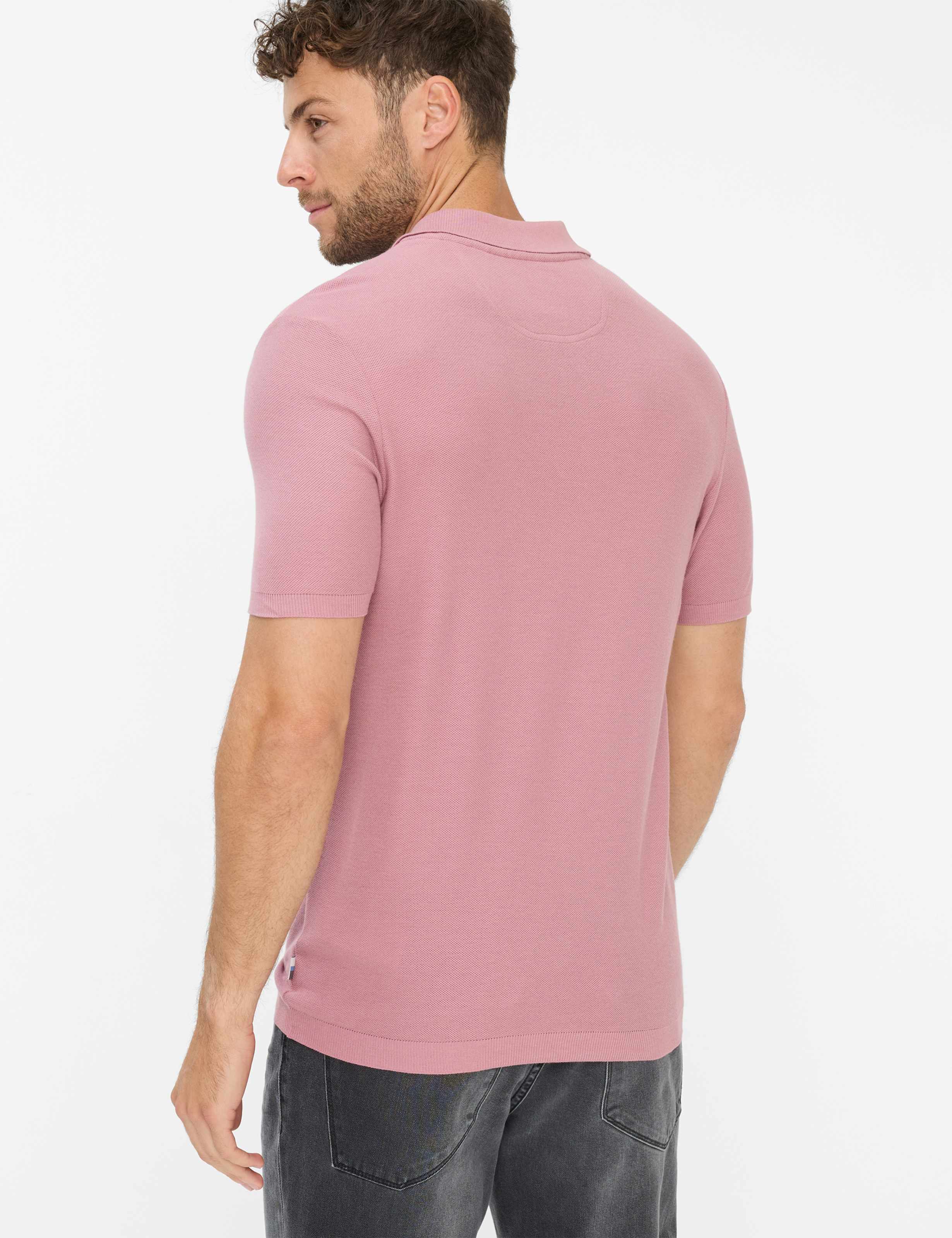 Thumbnail - Brax Herren Polo Style PARVIS cinder rose, Rosa, Gr. M