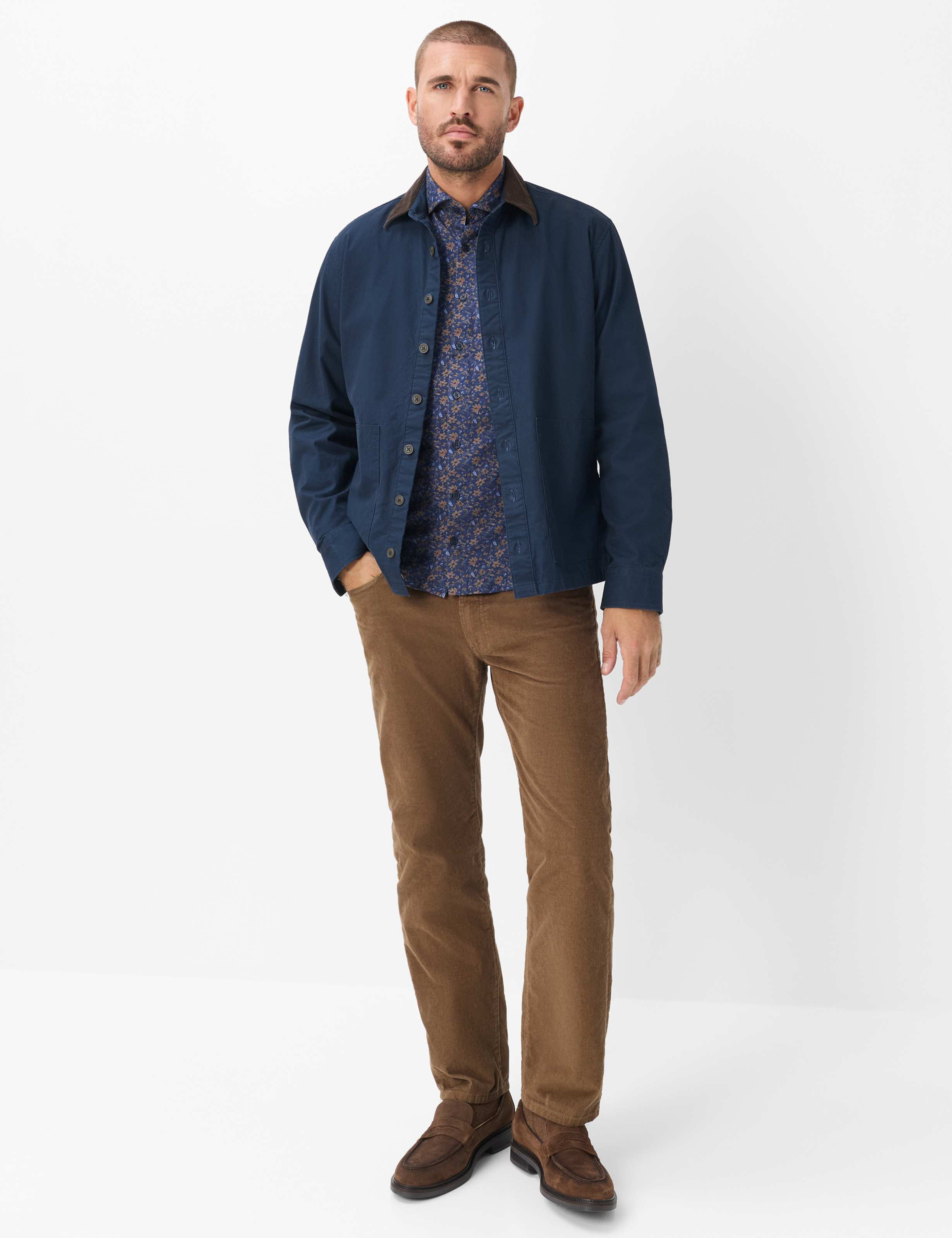 Herren Style HAROLD Dunkelblau  Model Outfit