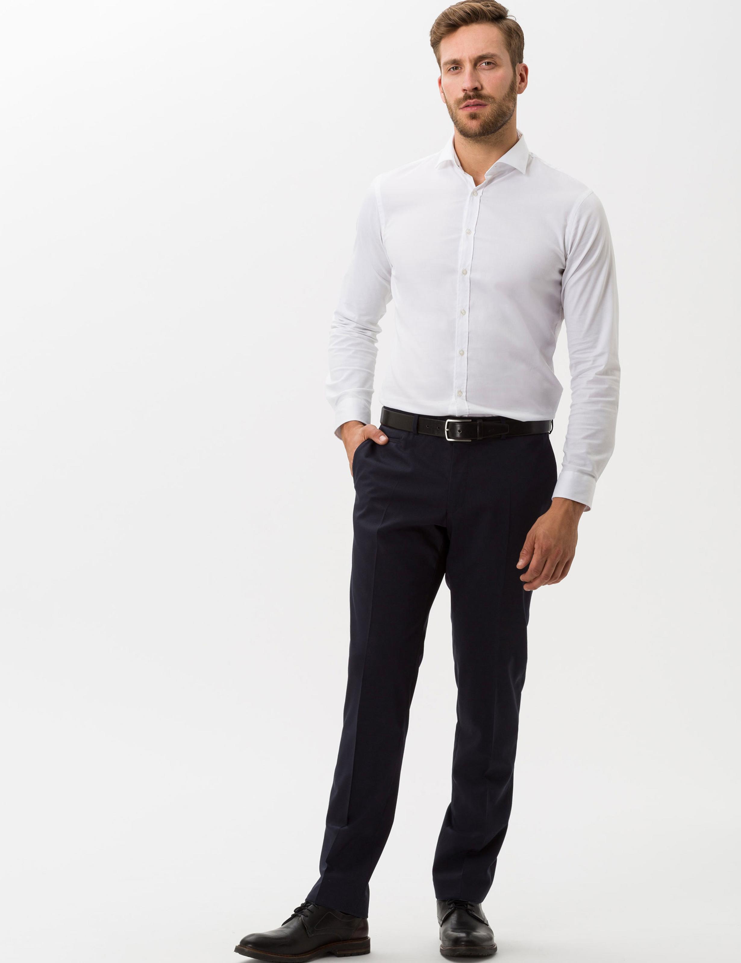 Herren Style ENRICO Dunkelblau Regular Fit Model Outfit