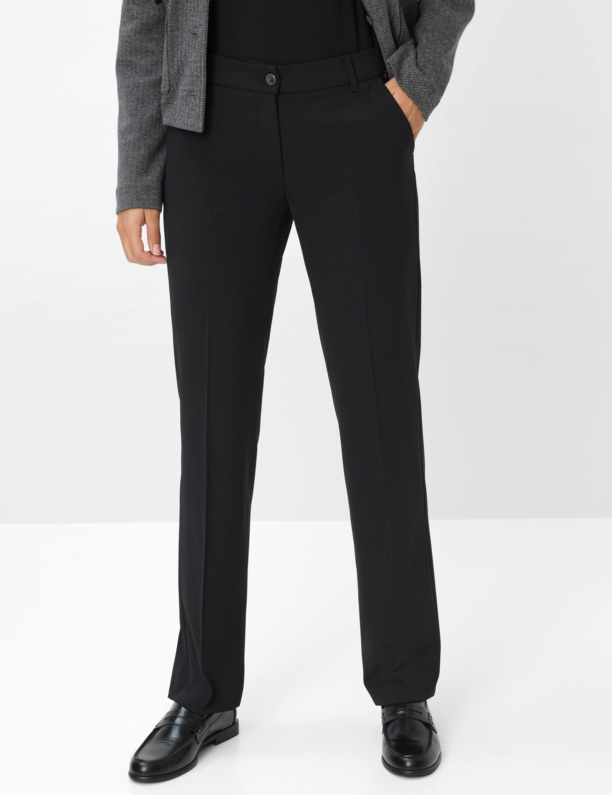 Thumbnail - Brax Damen Chino Style MARON BLACK, schwarz, Gr. 32