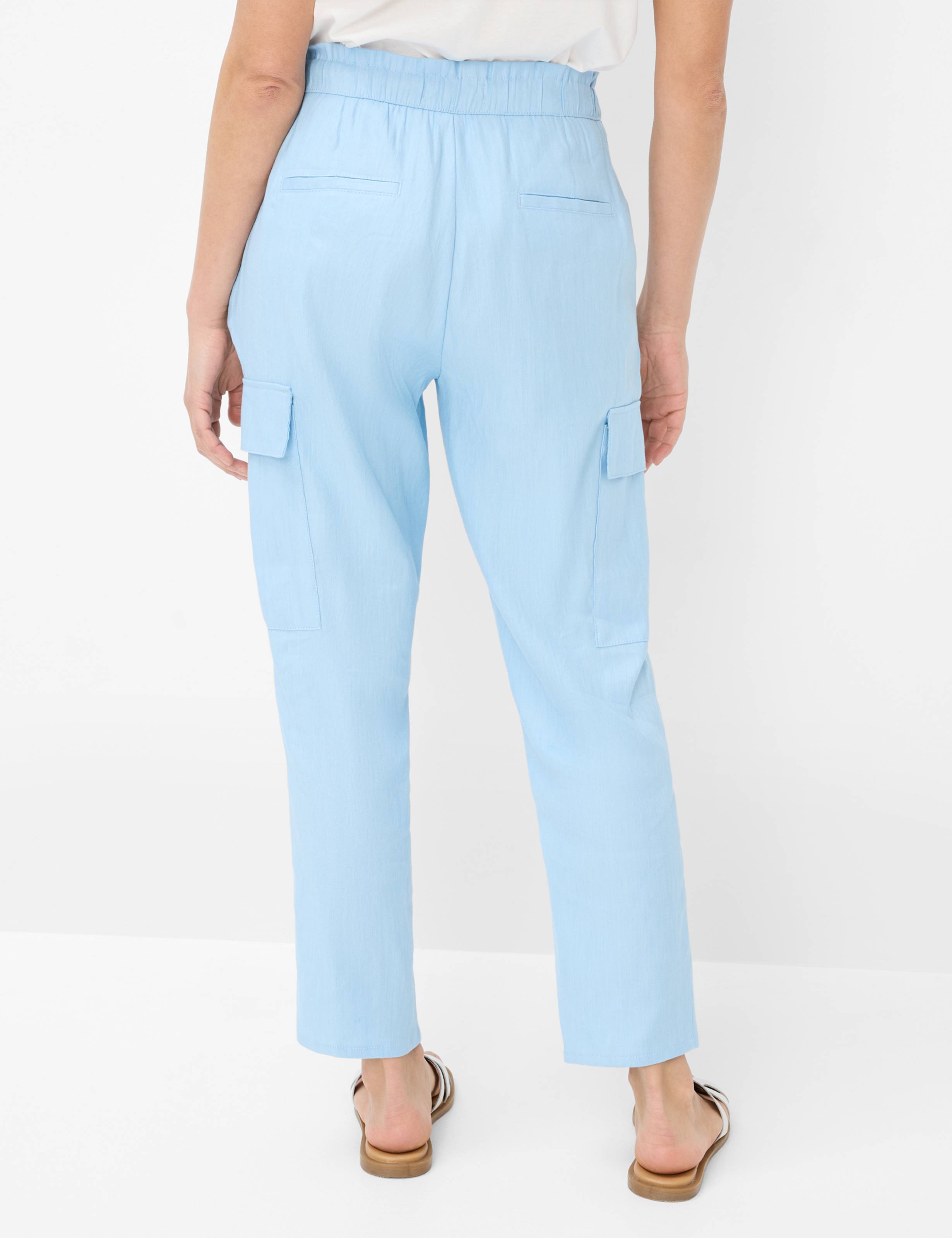 Women Style MONA S Light Blue Relaxed Fit Model back