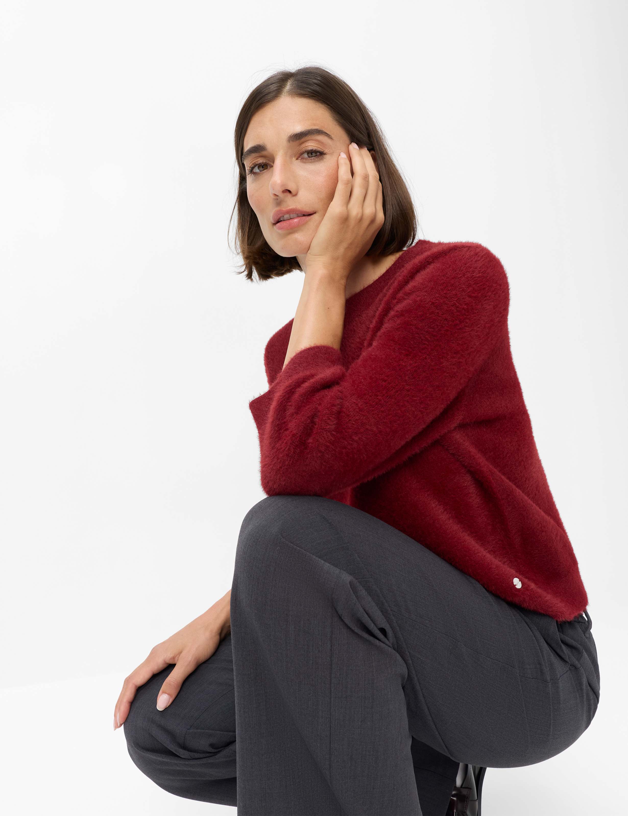 Femme Style NOEMI Rouge Foncé  Détail 1