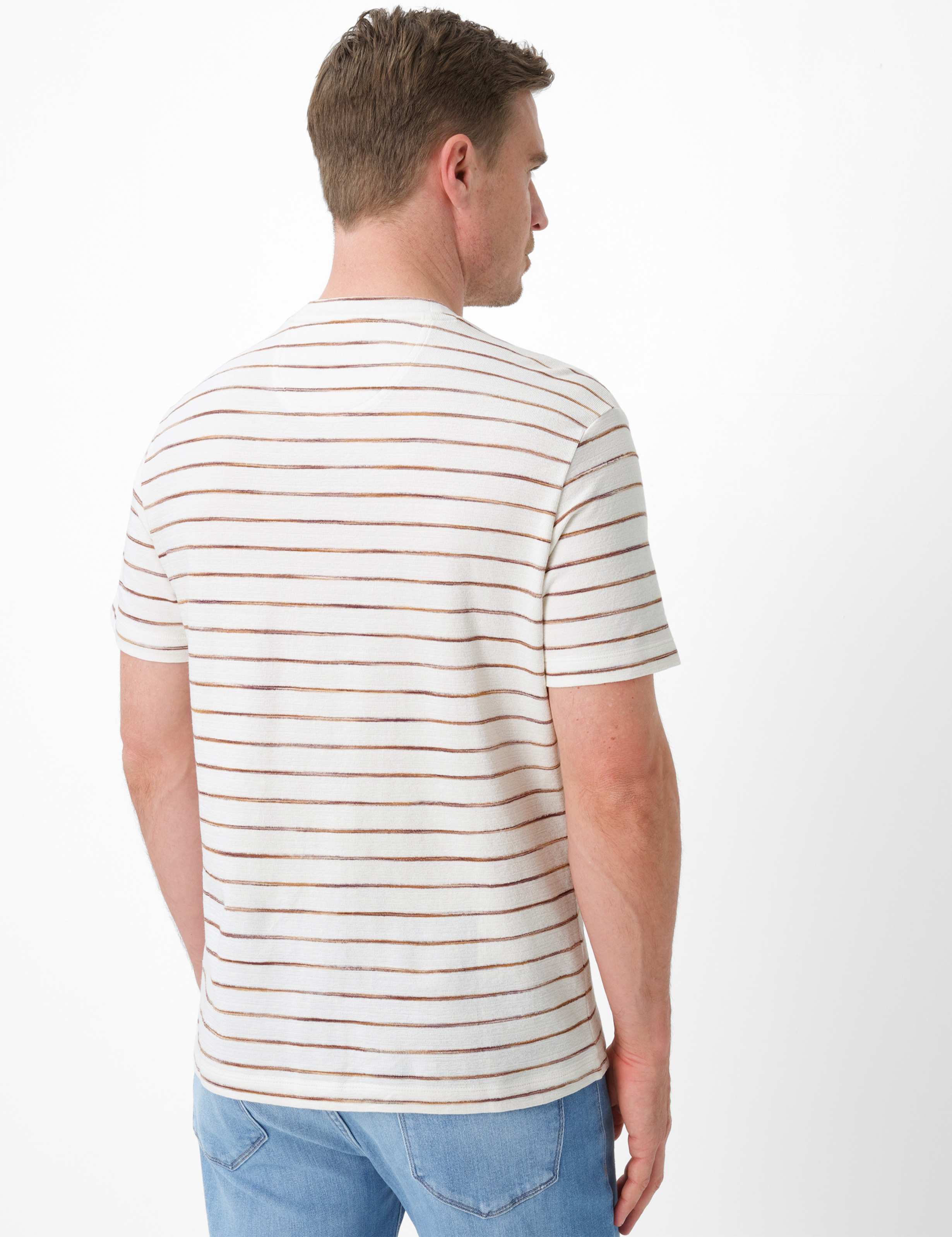 Thumbnail - Brax Herren Shirt Style TAYLOR offwhite, cremeweiß, Gr. XL