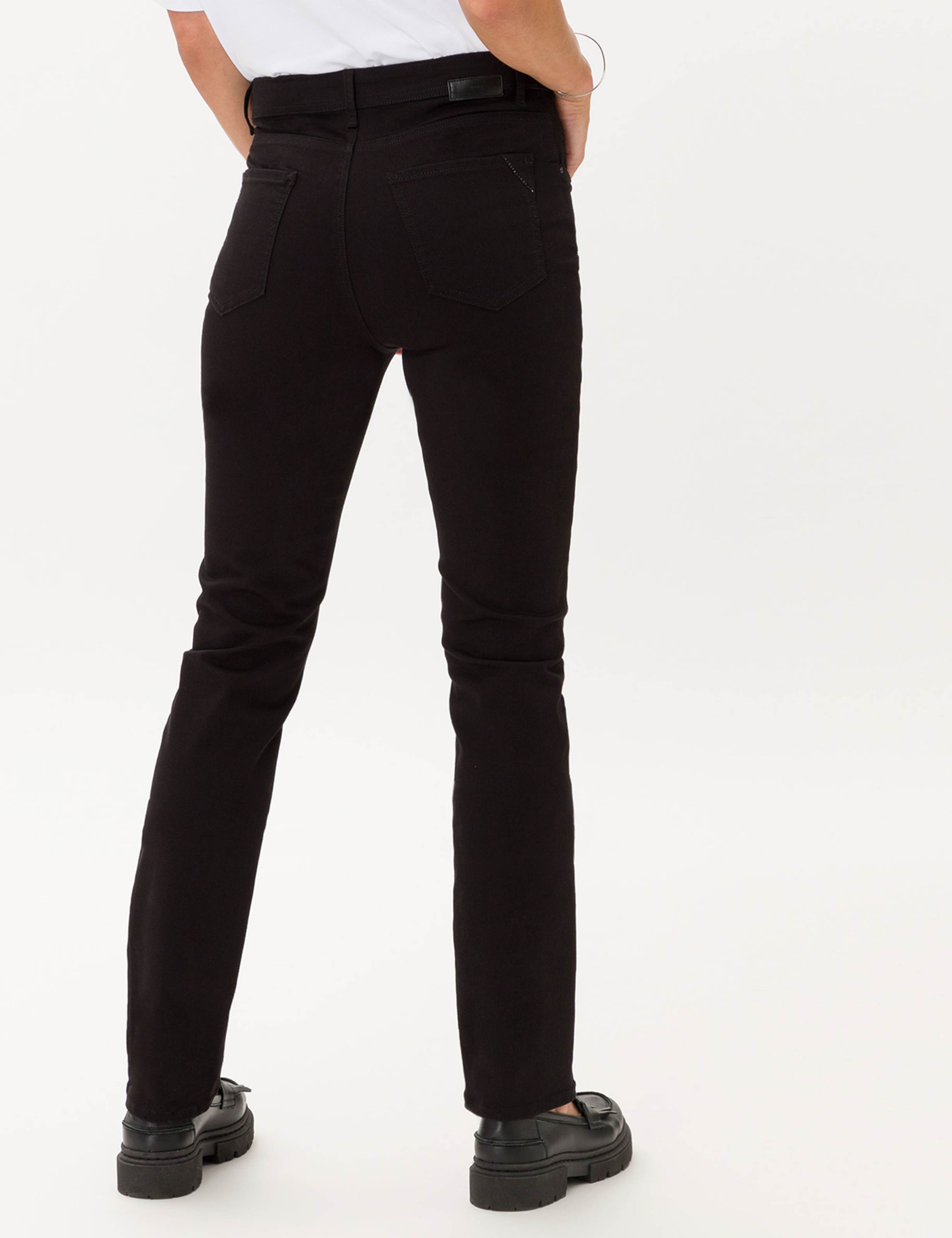 Damen Style CAROLA Denim Perma Schwarz Feminine Fit Model Rueck