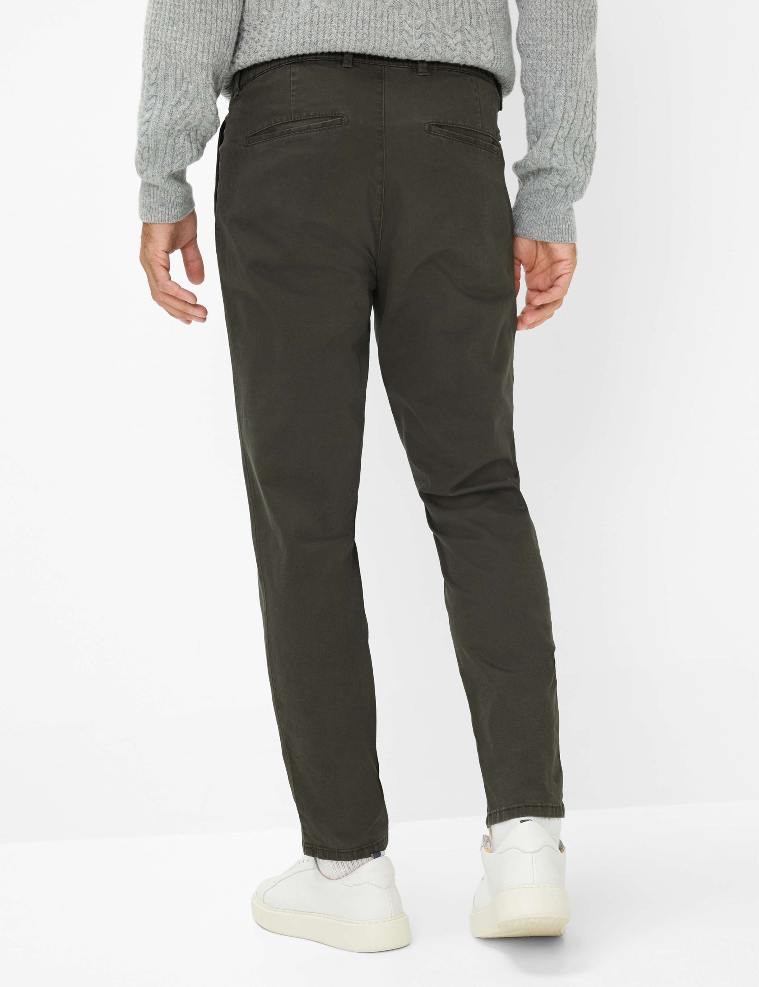 Homme Style TINO Vert - Olive Relaxed Fit Dos mannequin