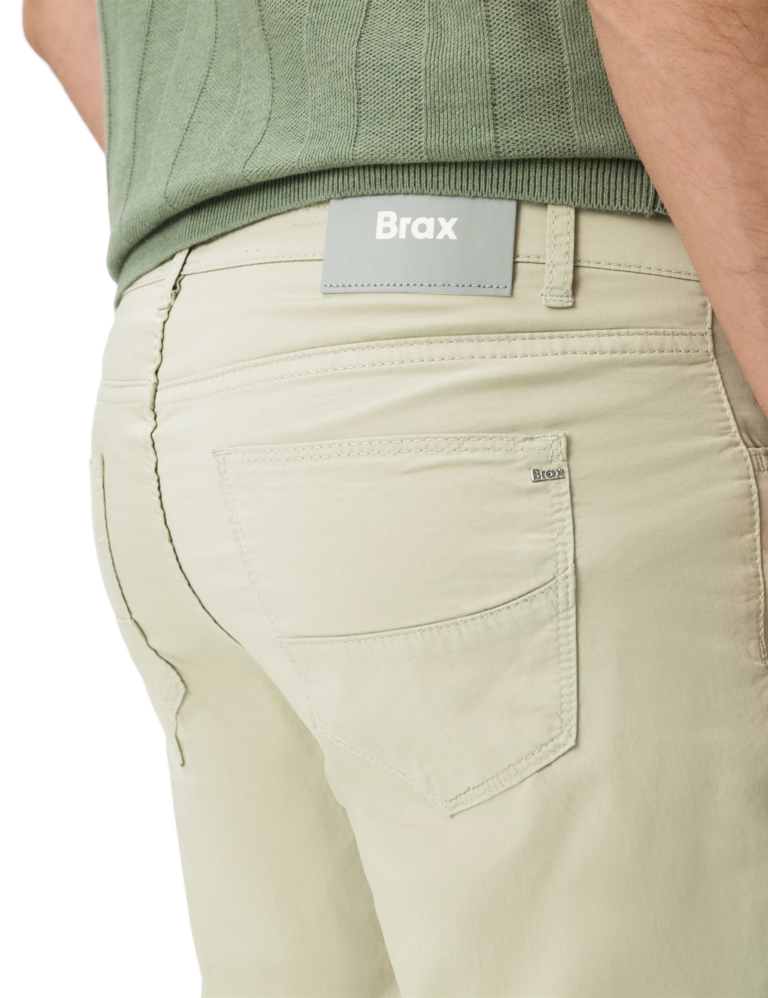 Homme Style CADIZ Vert Clair Straight Fit Détail 2