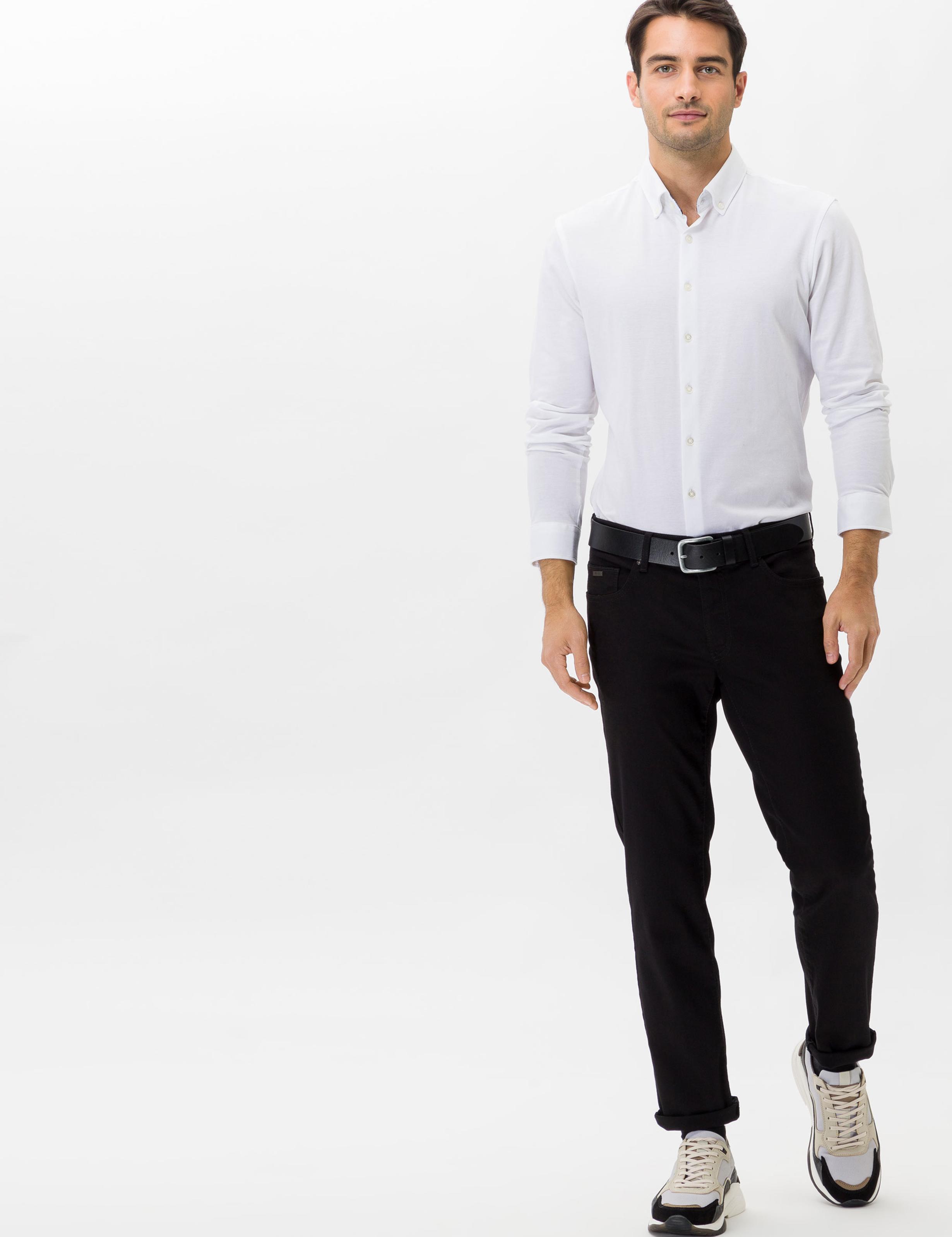 Men Style CADIZ Denim Perma Black Straight Fit Model Outfit