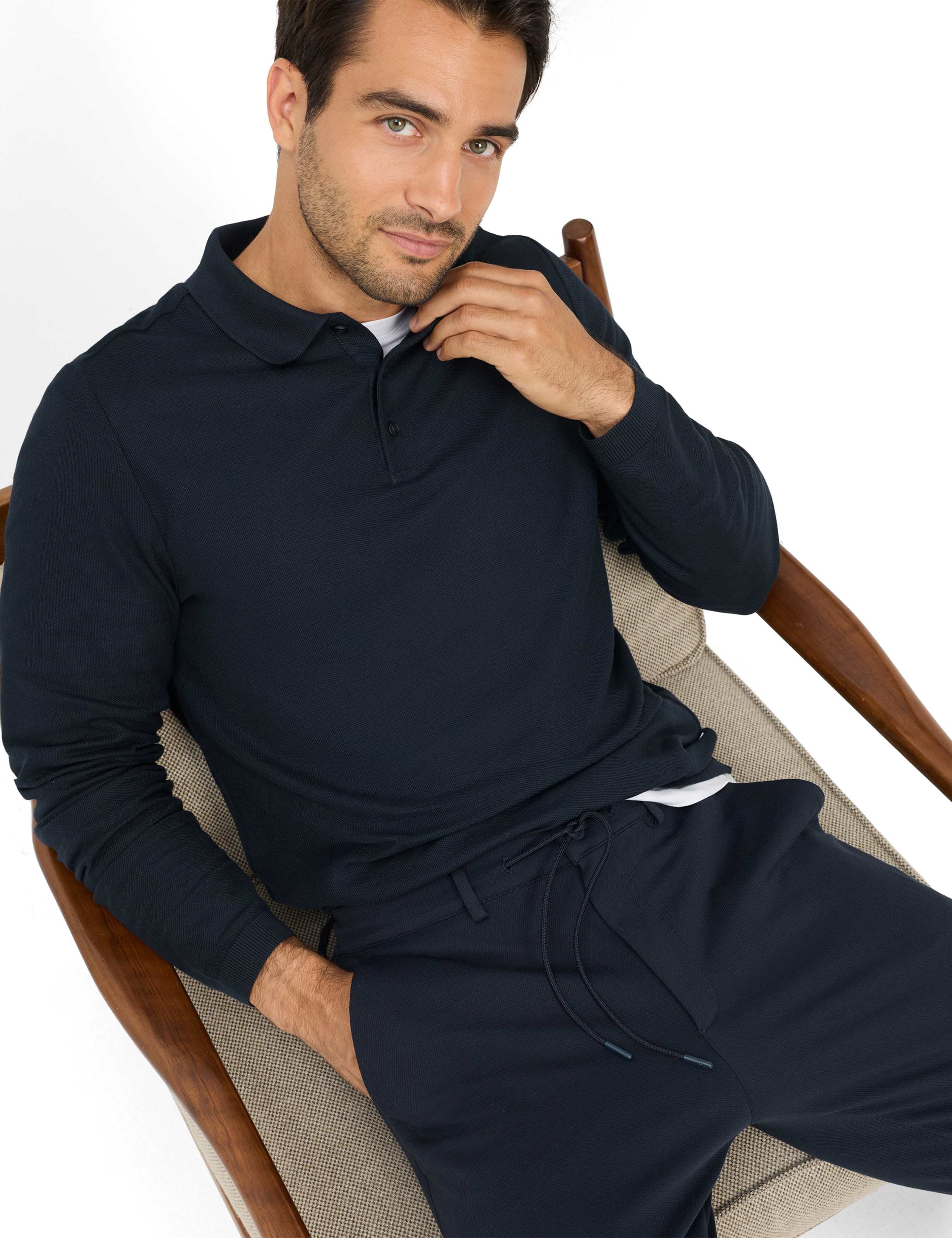 Men Style PERCY Dark Blue Relaxed Fit Detail 1