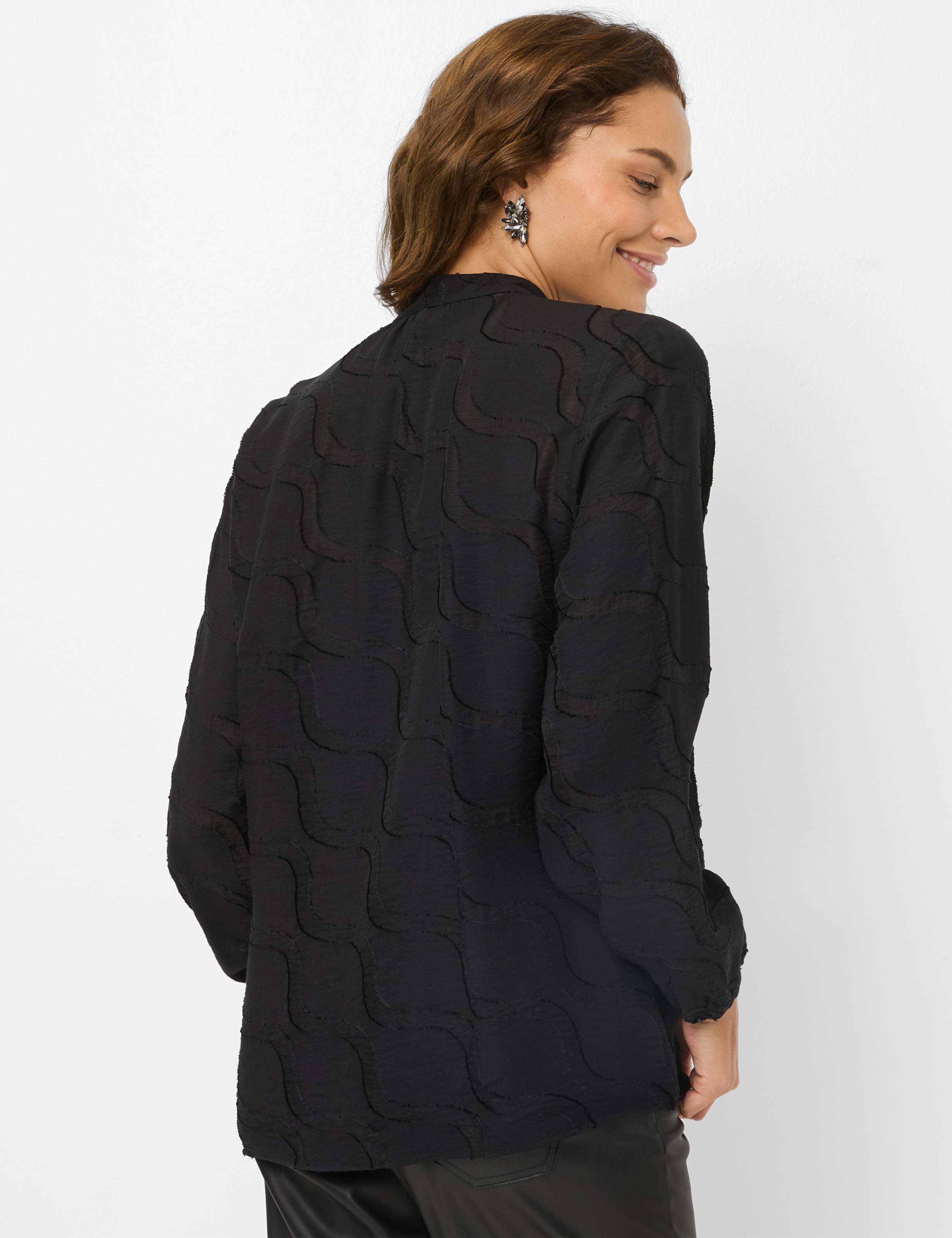 Thumbnail - Brax Damen Bluse Style VIVI black, schwarz, Gr. 42