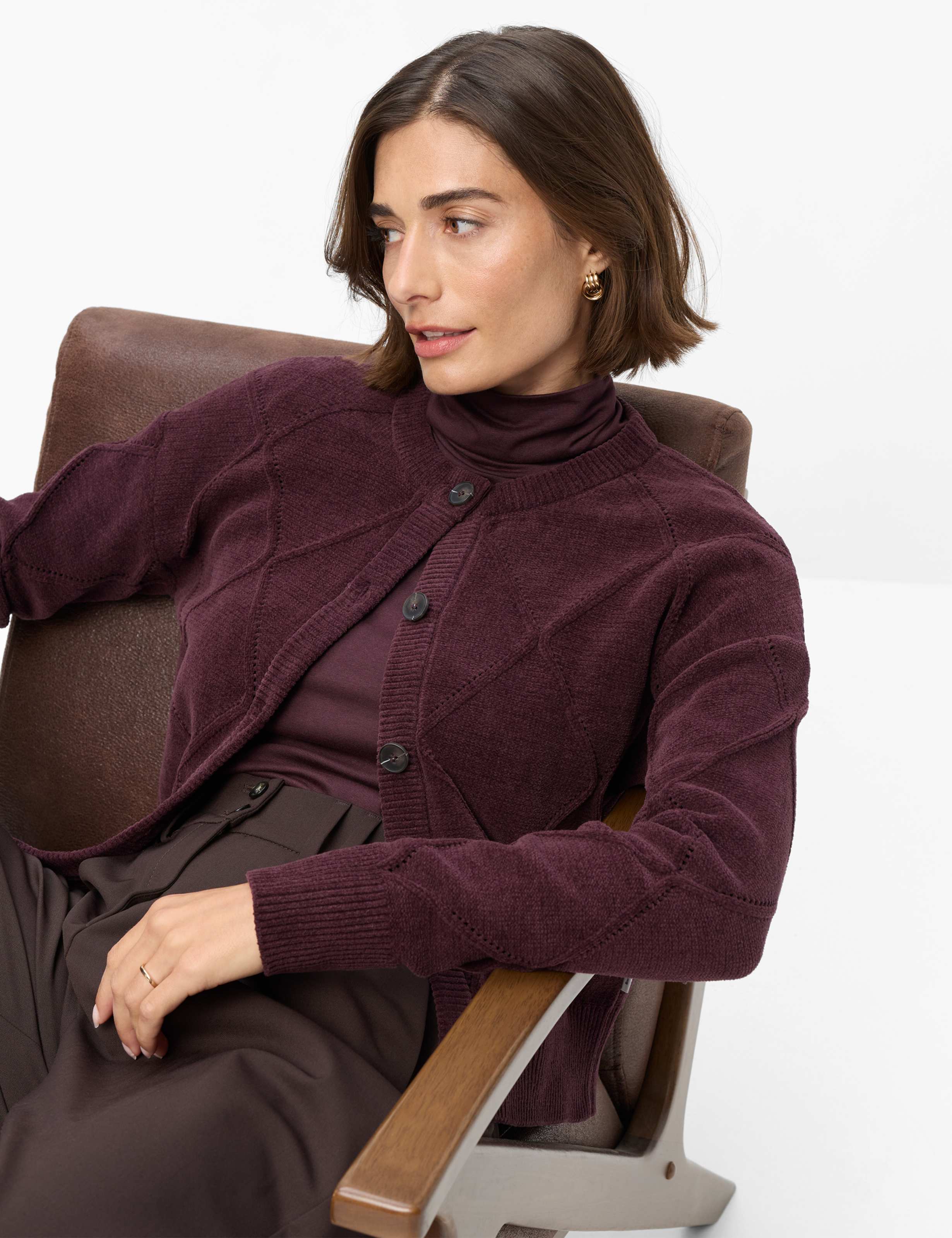 Damen Style ANIQUE Dunkles Lila  Detail 1