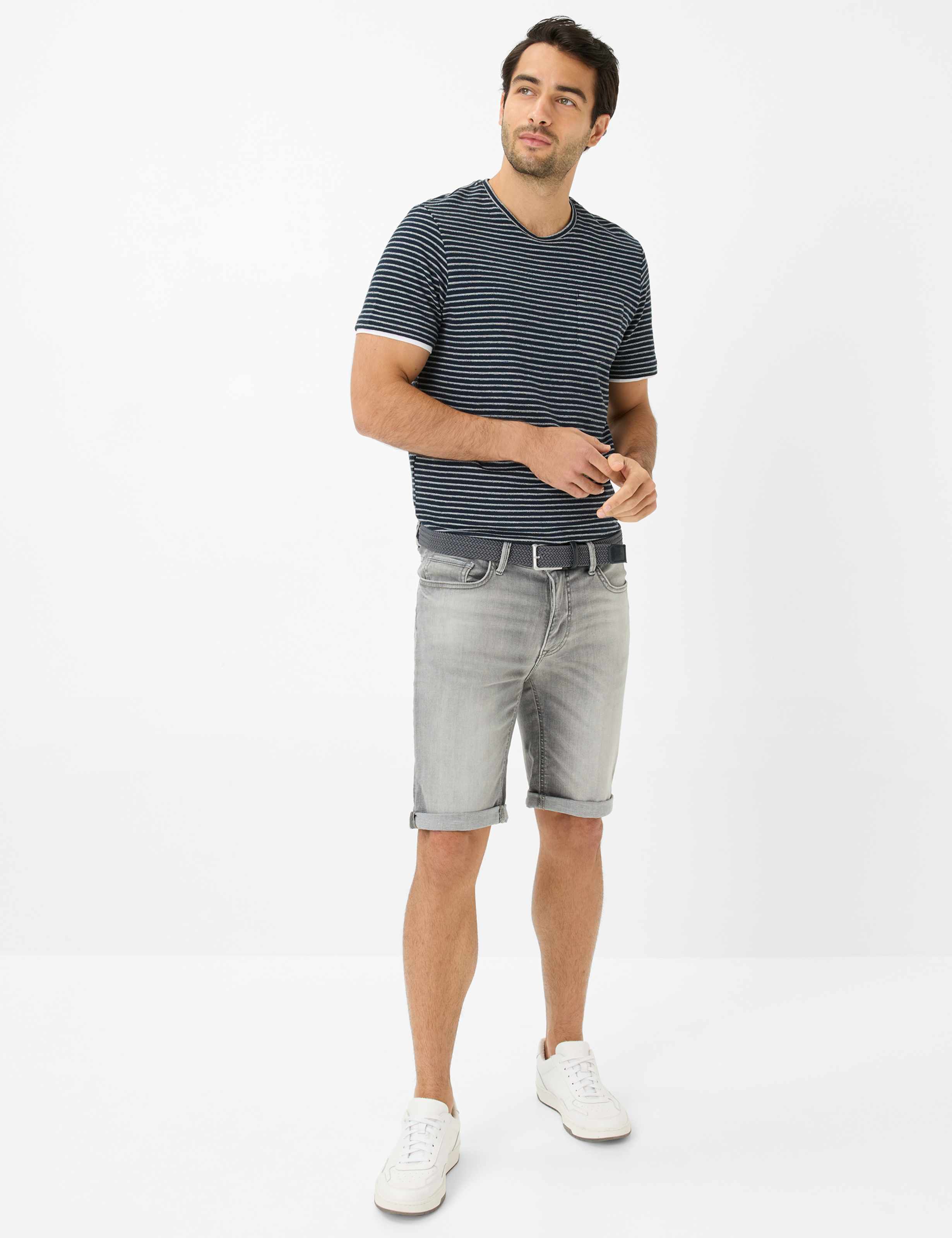 Herre Style CHRIS Denim Grå Slim Fit Model Outfit