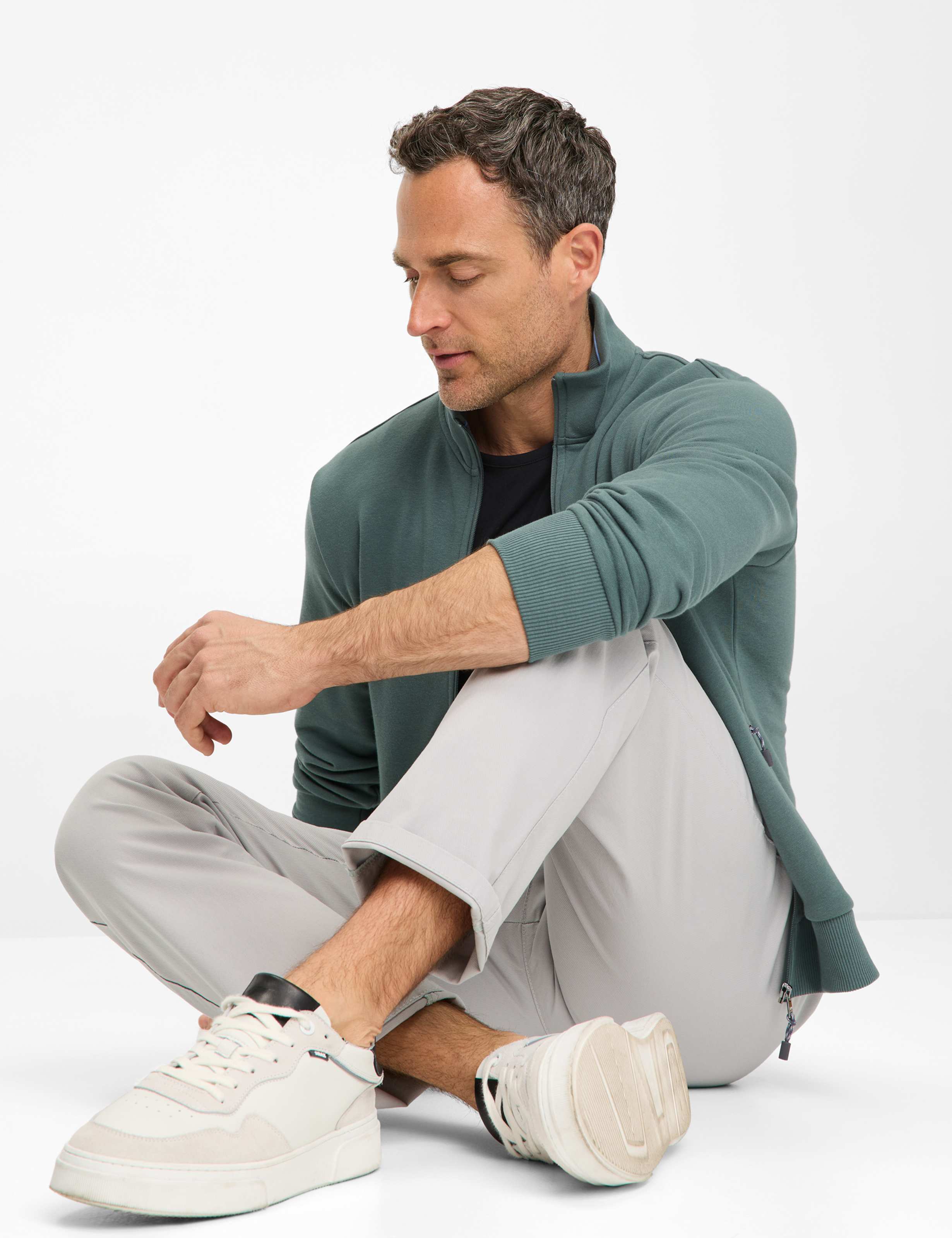 Herren Style THILO Hellgrau Regular Fit Detail 1