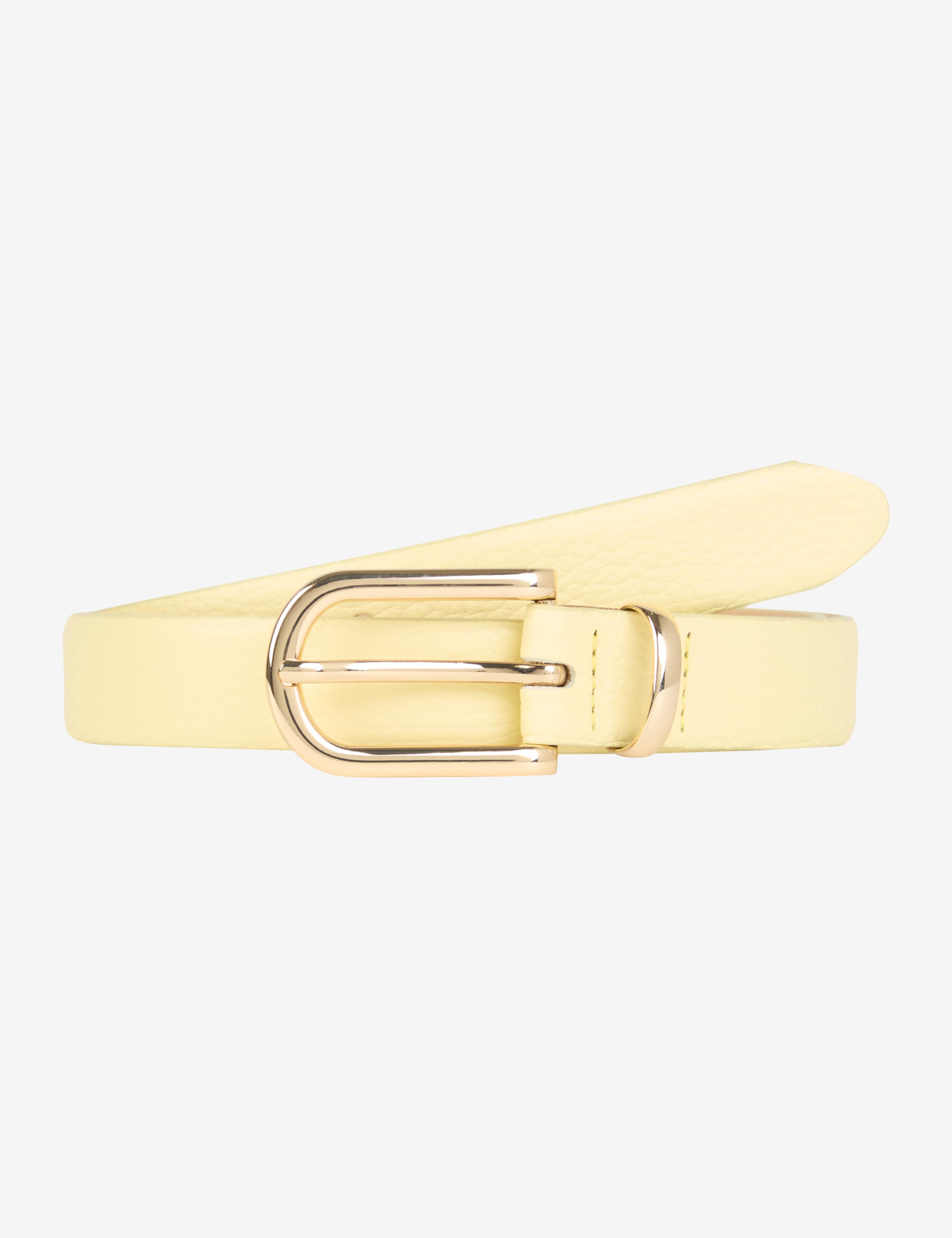 Women Style WOMEN´S BELT Light Yellow  Stand-alone front view