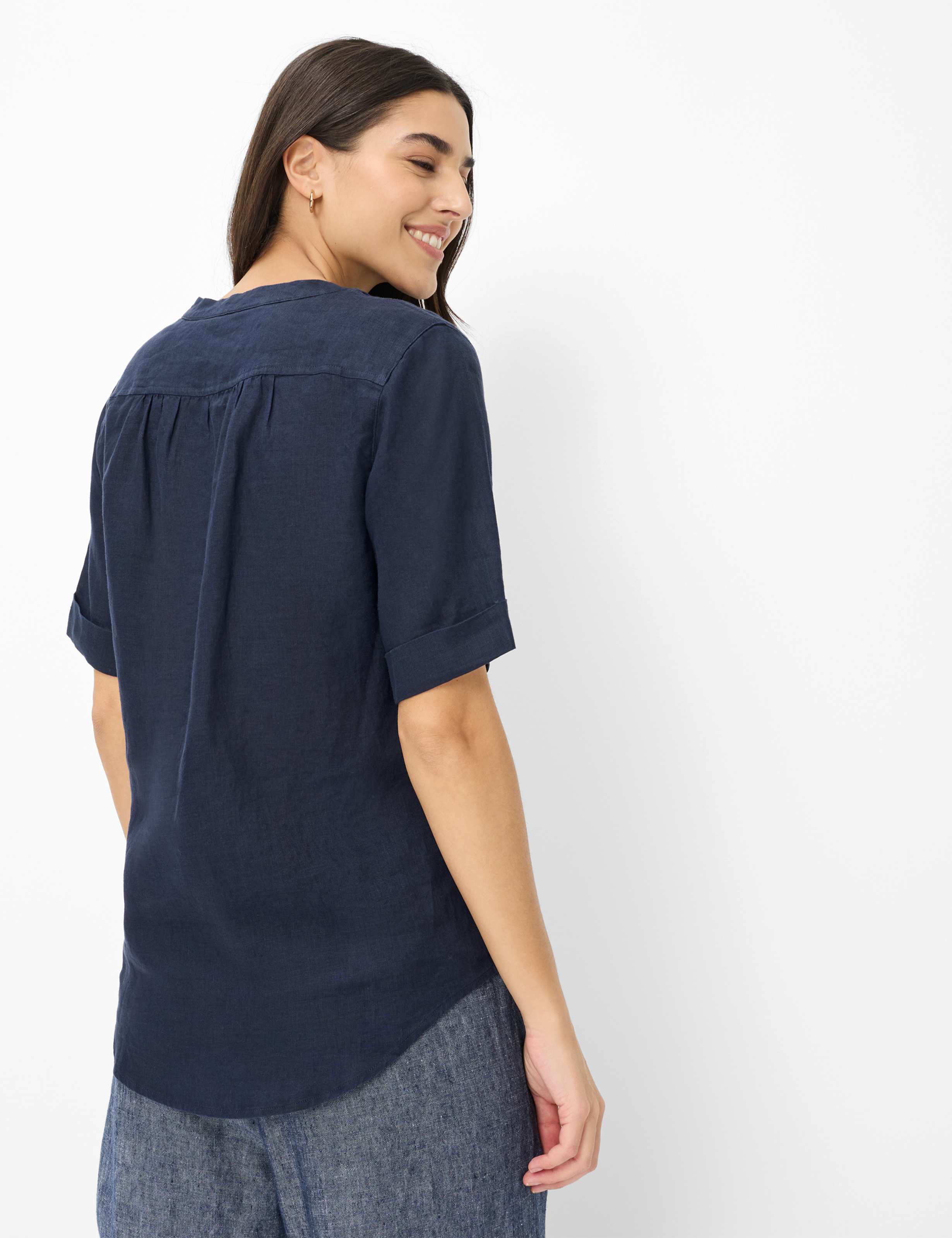 Thumbnail - Brax Damen Bluse Style VERI navy, dunkelblau, Gr. 34