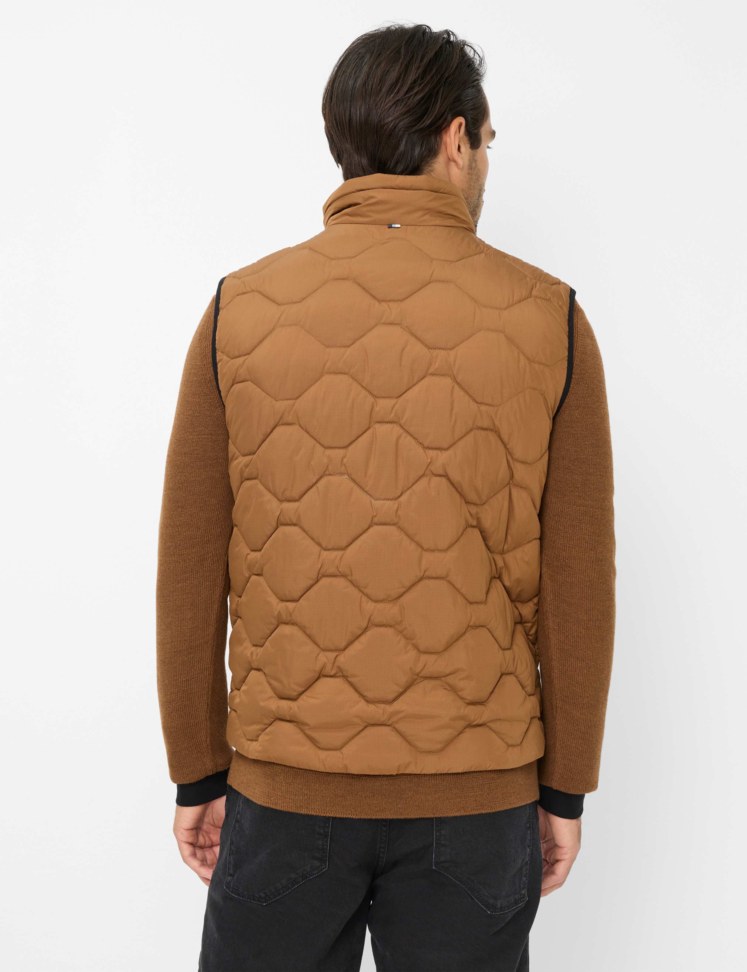 Thumbnail - Brax Herren Steppweste Style BOB toffee, braun, Gr. XL