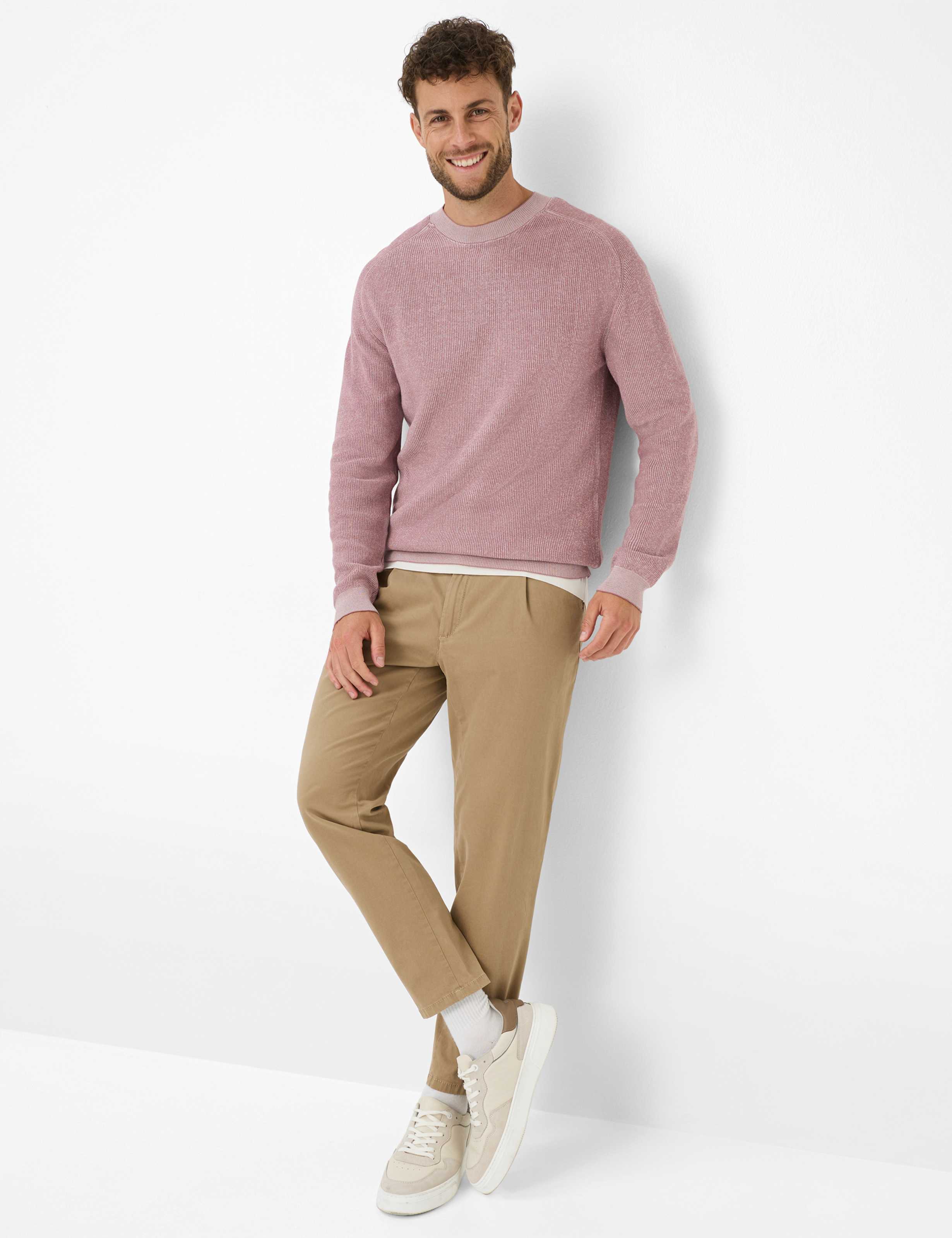 Homme Style TINO Beige Relaxed Fit Tenue du mannequin