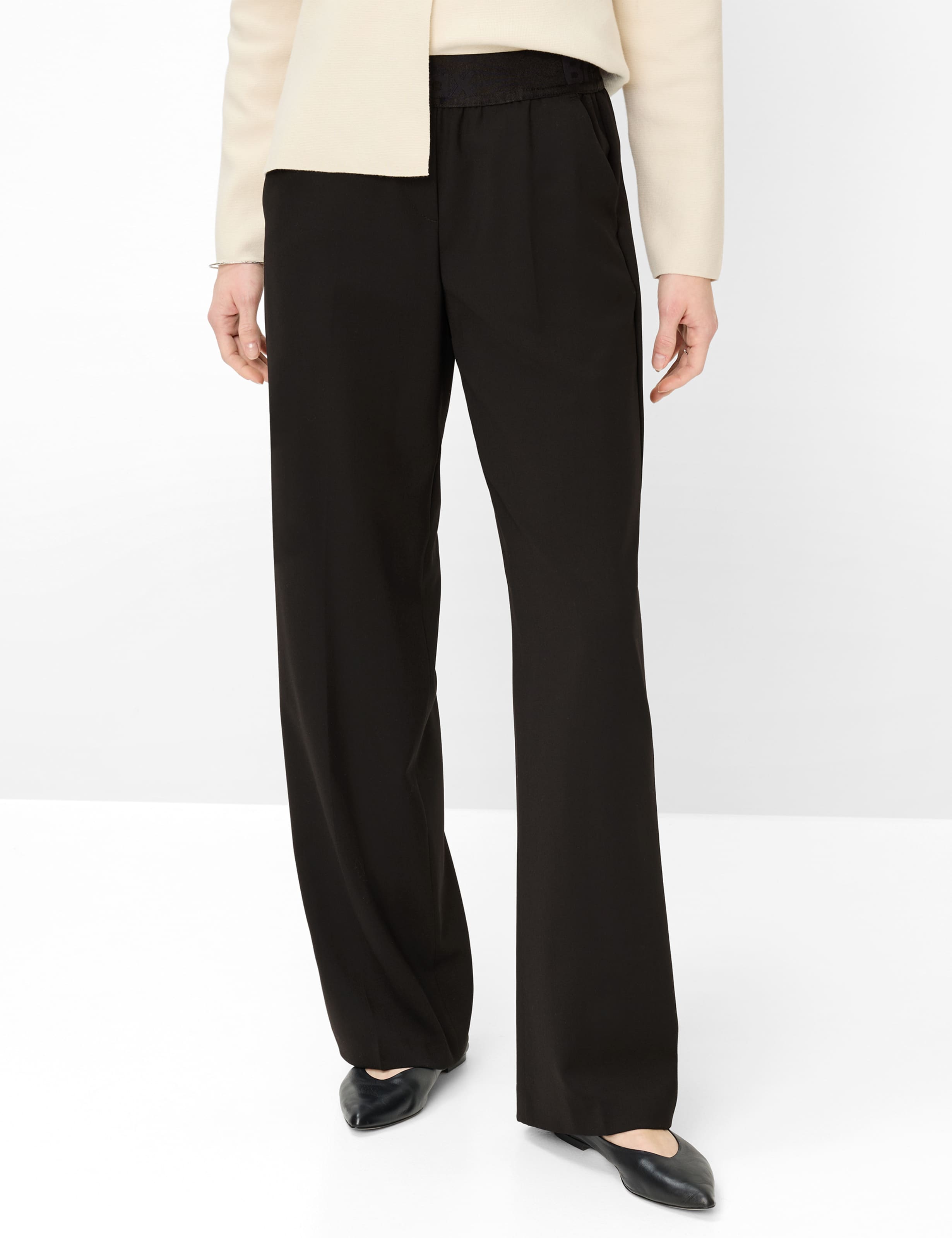 Thumbnail - Brax Damen Palazzohose Style MAINE BLACK, schwarz, Gr. 38