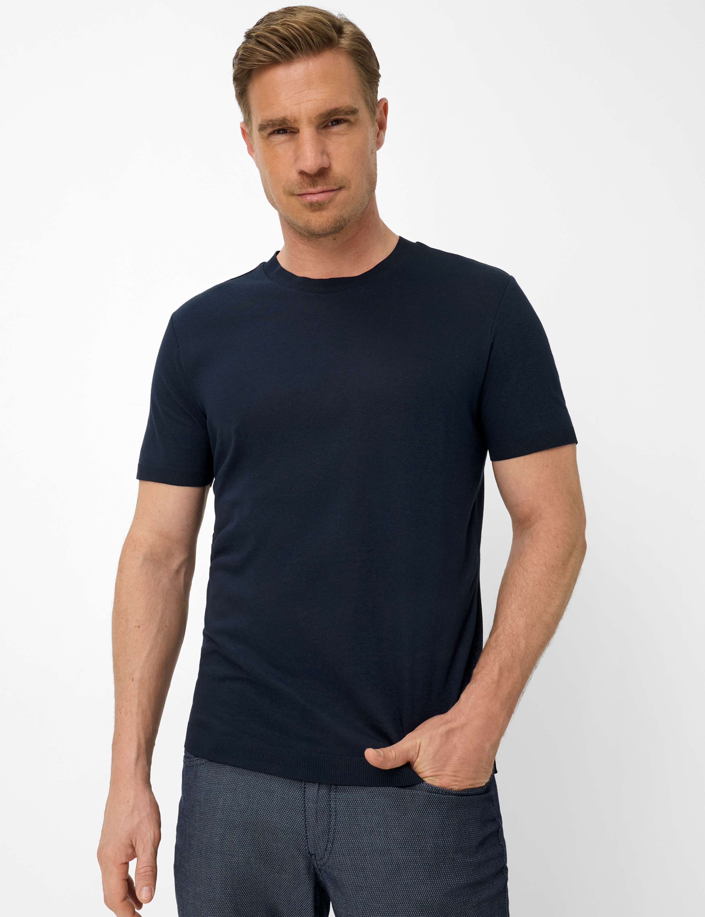 Brax Herren Shirt Style TREVOR navy, dunkelblau, Gr. XXL