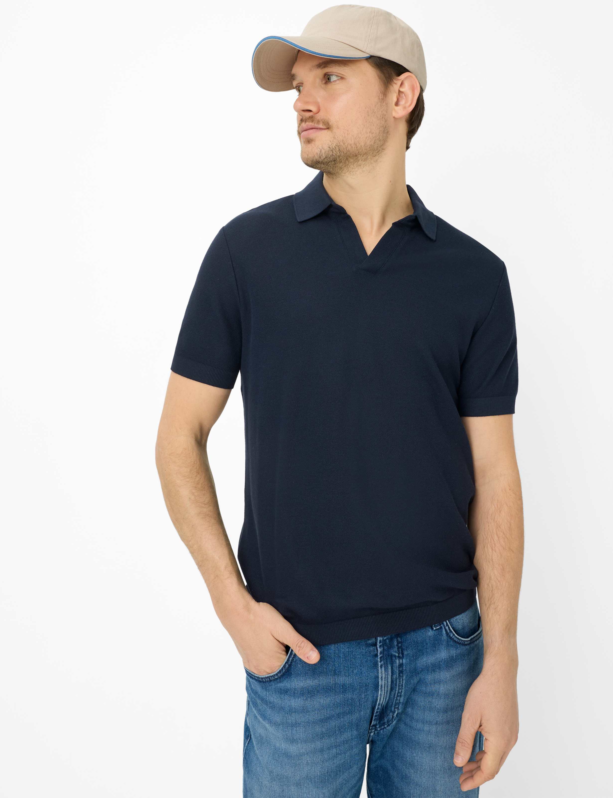 Brax Herren Polo Style PRINCETON navy, dunkelblau, Gr. L