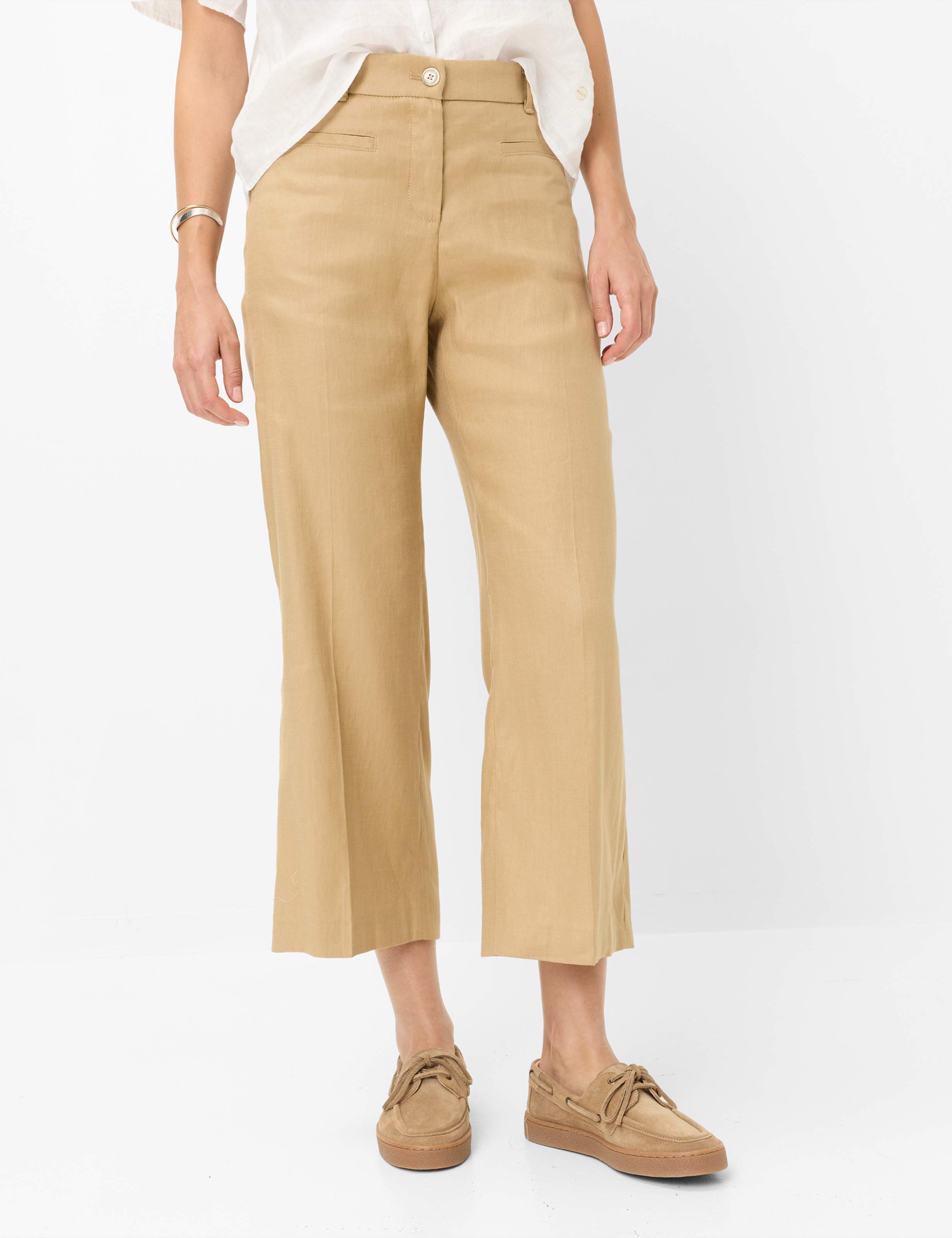 Brax Damen Culotte Style MAINE S GOLDEN BEIGE, Beige, Gr. 38