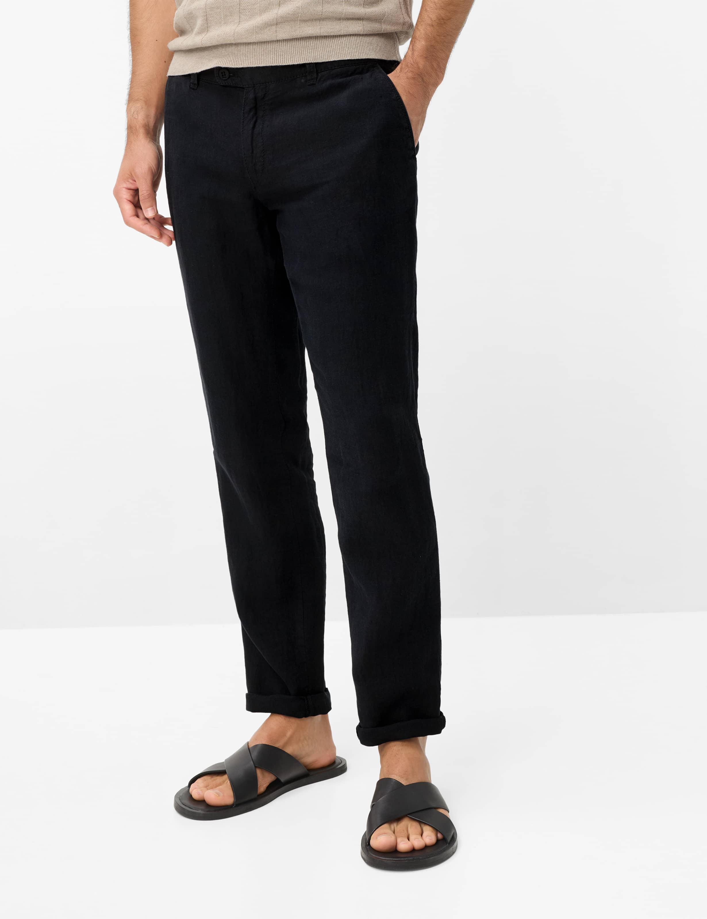 Brax Herren Chino Style FABIO BLACK, schwarz, Gr. 38/34