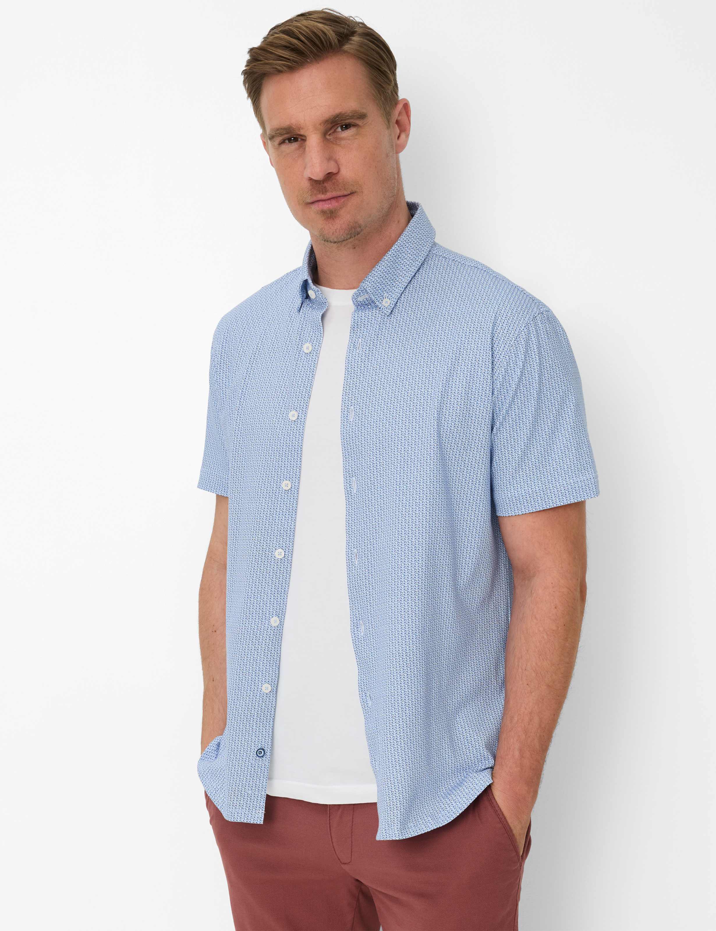 Brax Herren Hemd Style DAN sky, hellblau, Gr. XXL