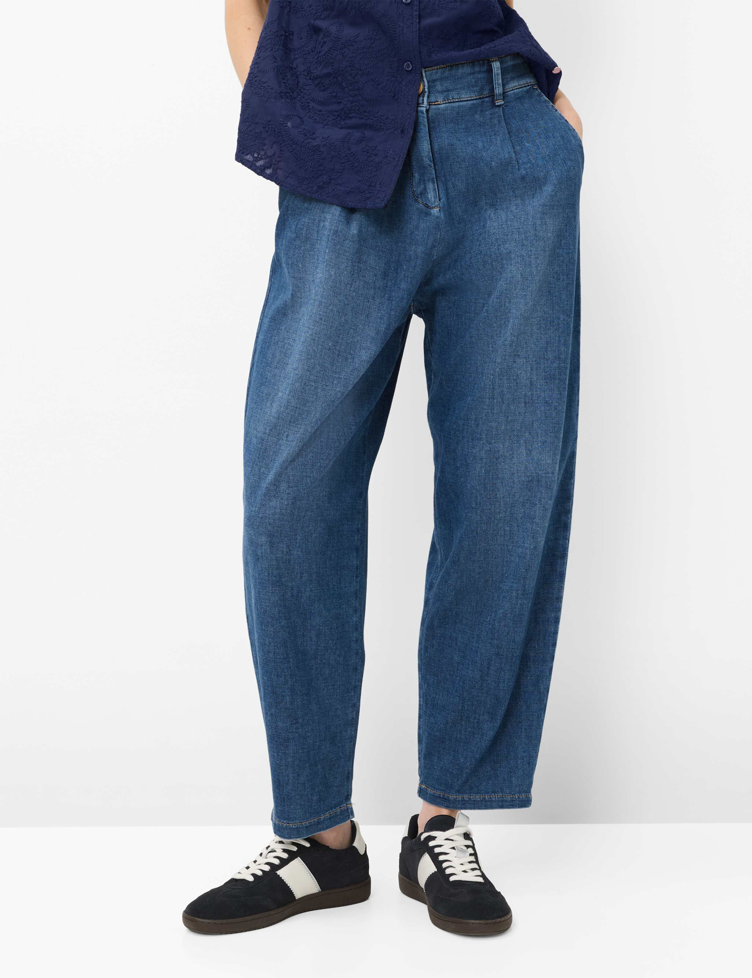 Brax Damen Jeans Style MEGAN S USED REGULAR BLUE, denim blau, Gr. 40K