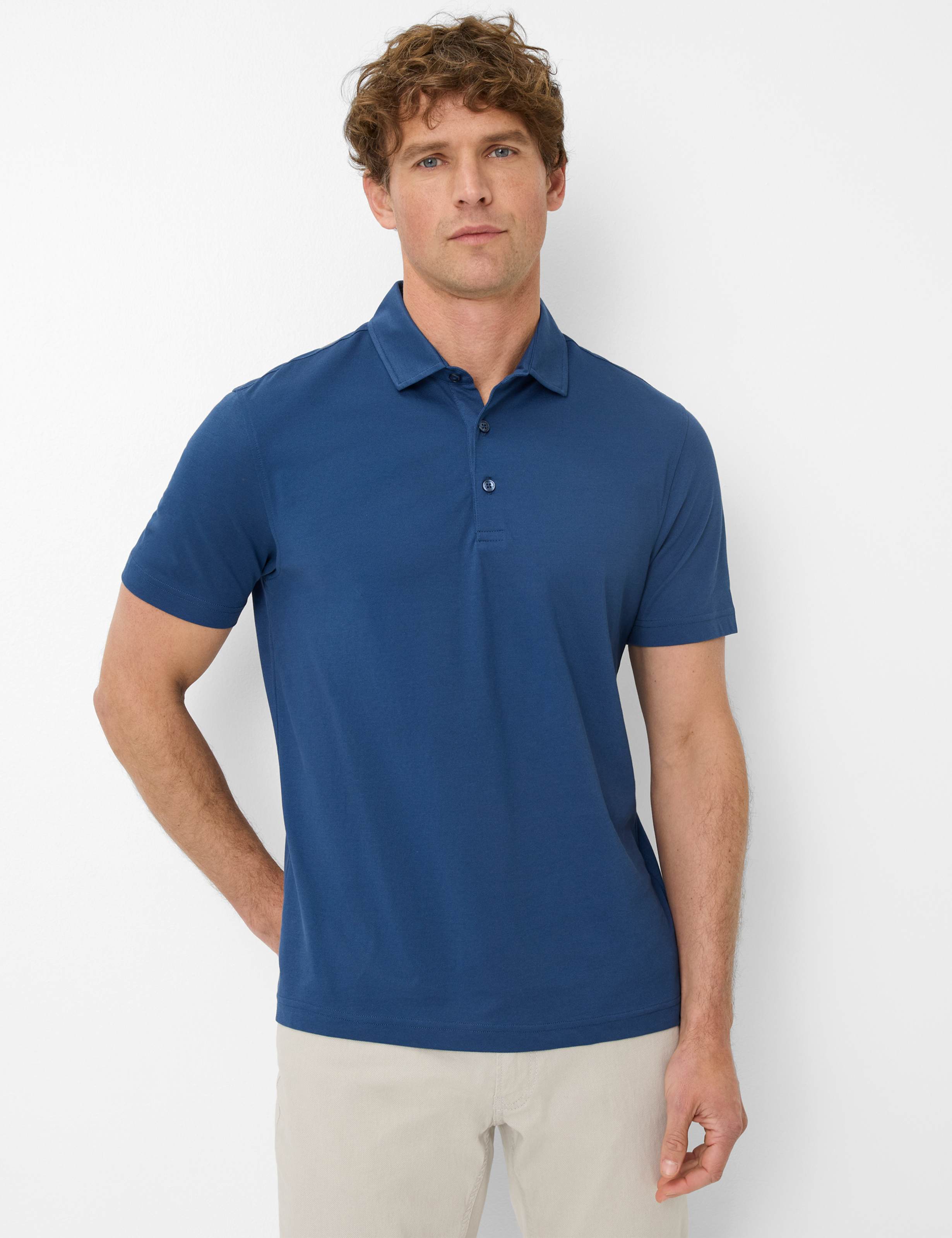 Brax Herren Polo Style PEPE cove, Blau, Gr. XXXL